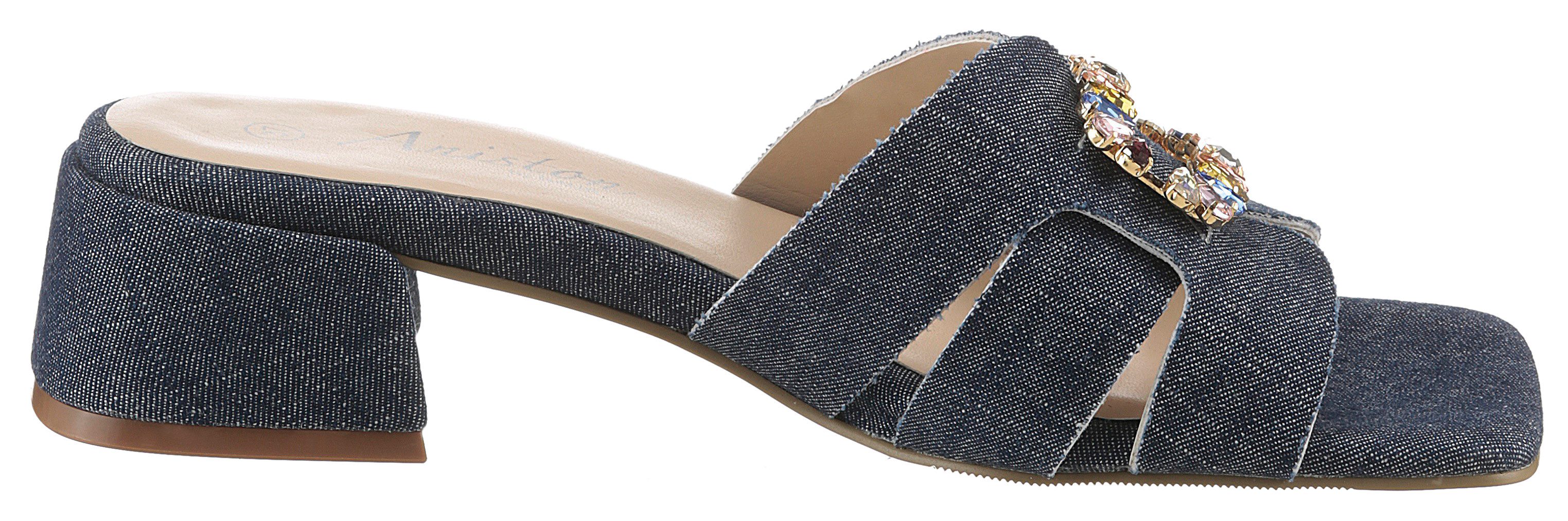 Aniston SHOES Slippers , zomerschoen, feestdag schoen, blokhak - nieuwe kollectie