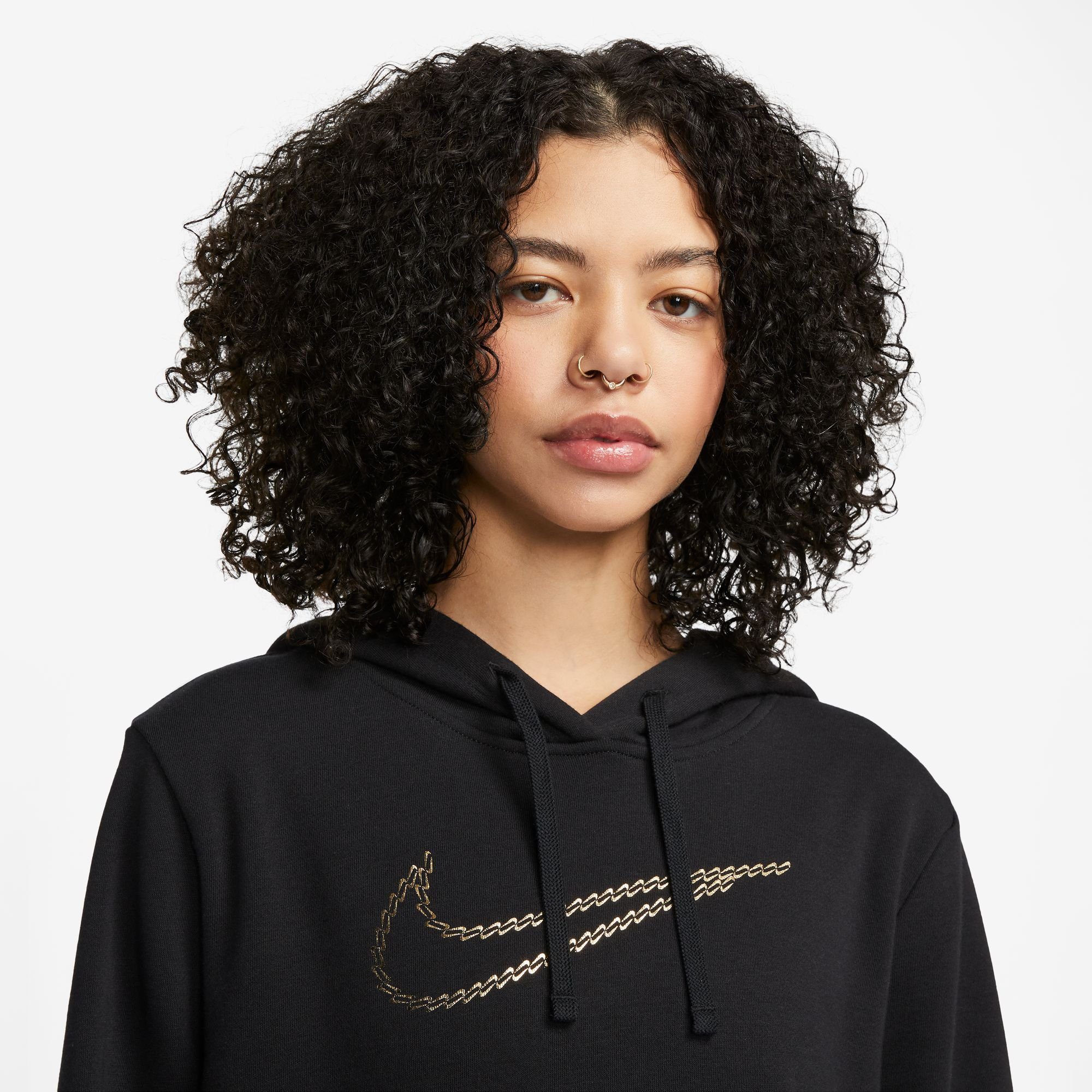 Nike Sportswear Hoodie CLUB FLEECE PREMIUM ESSENTIAL WOMEN'S LOOSE SHINE PULLOVER HOODIE
