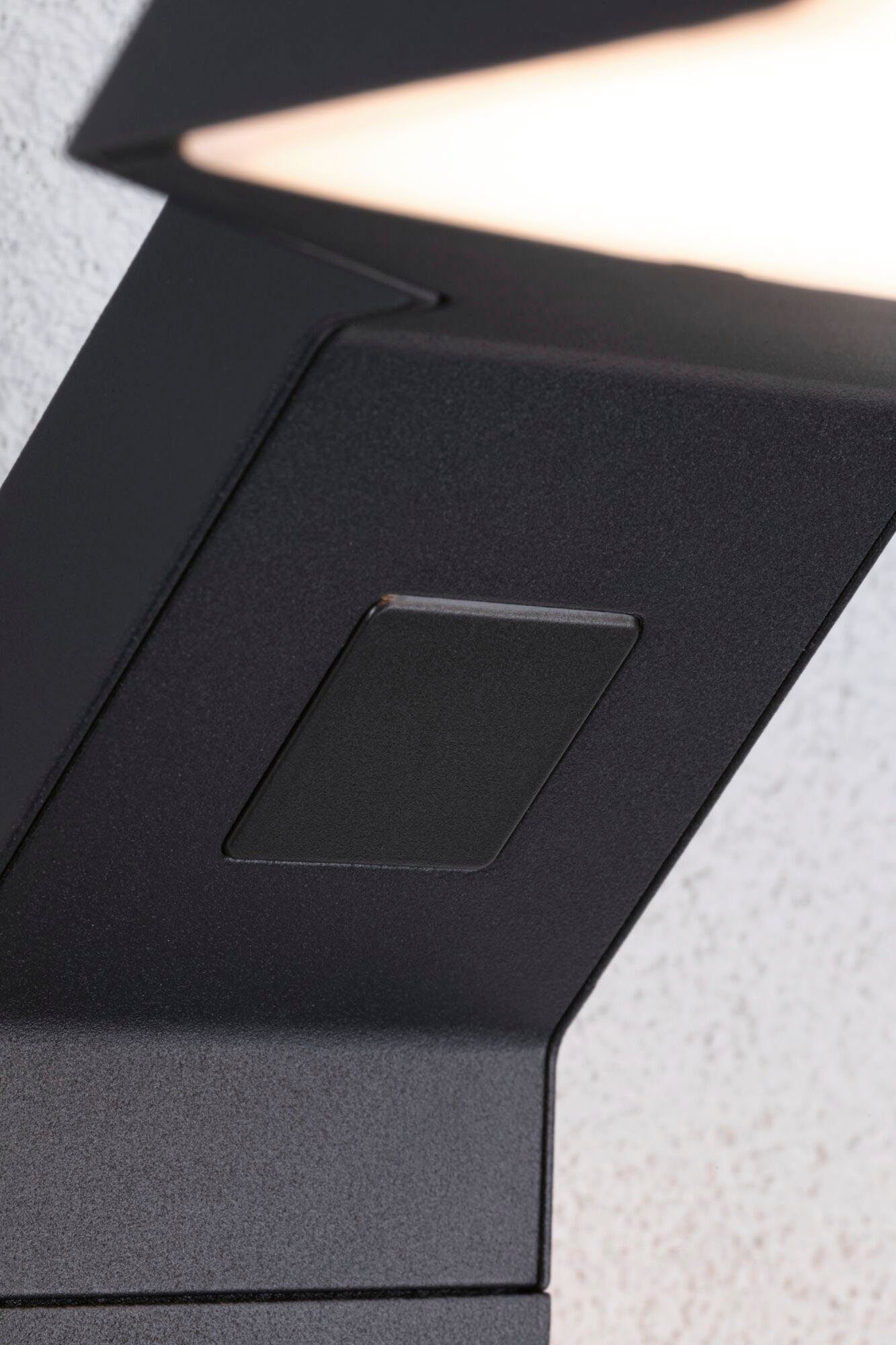 Paulmann Led-wandlamp voor buiten Zenera 230V Antraciet 2.200 - 3.000 K insectvriendelijk en zeewaterbestendig