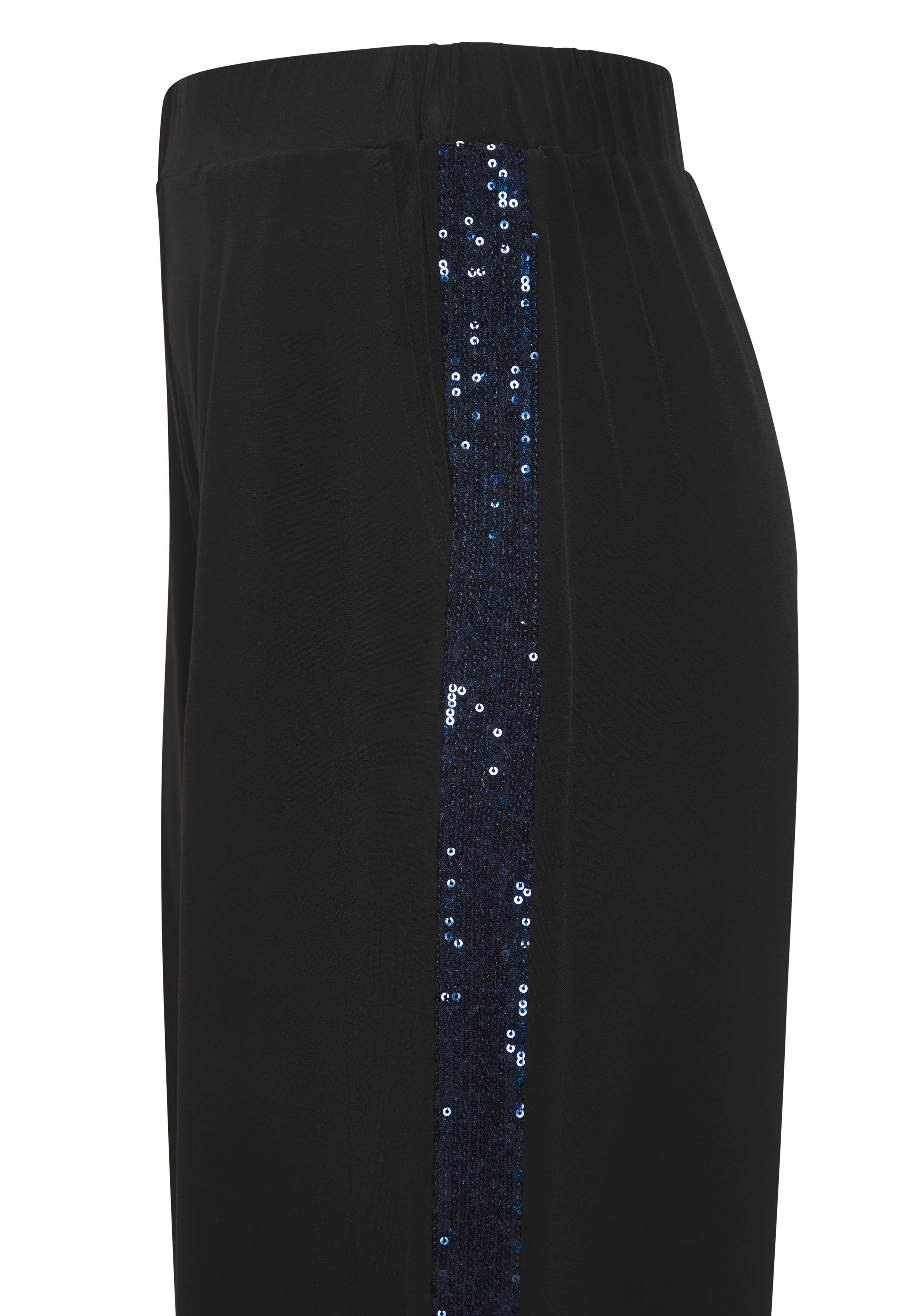 Lascana Comfortbroek met paillettenstrepen, partybroek, feestelijk