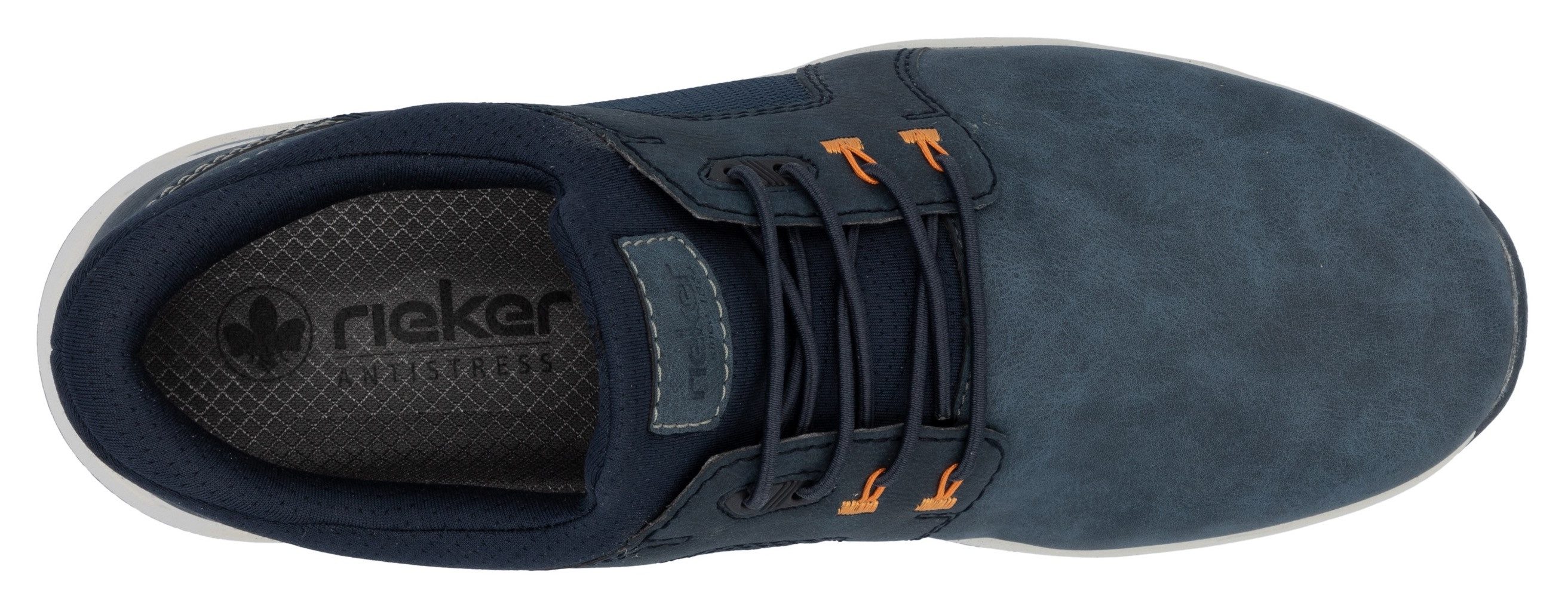 Rieker Slip-on sneakers , vrijetijdsschoen, lage schoen, instapschoen met gewatteerde schacht