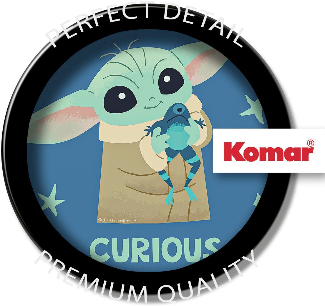 Komar Artprint op linnen The Mandalorian Little Grogu Curious - afm. 30 x 30 cm (1 stuk)