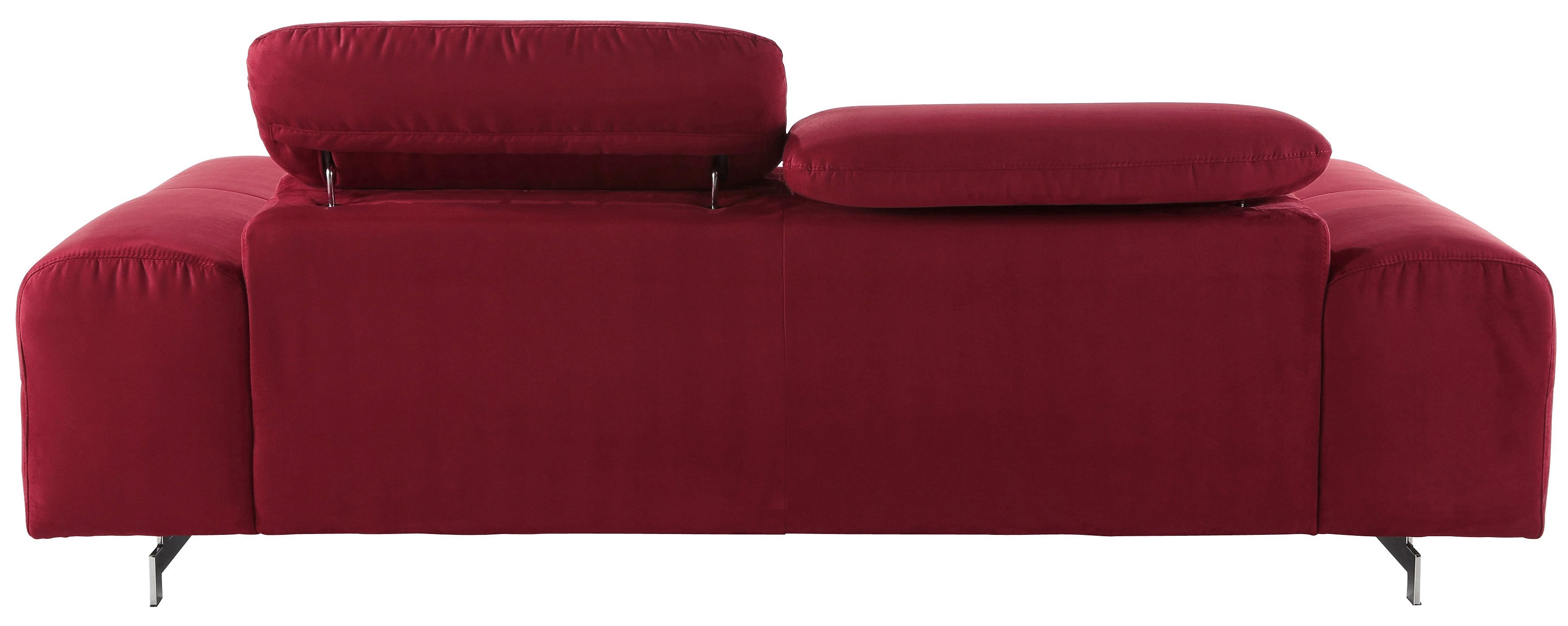 COTTA 3-zitsbank Chef Big-sofa met verstelbare rugleuning, elegante metalen poten