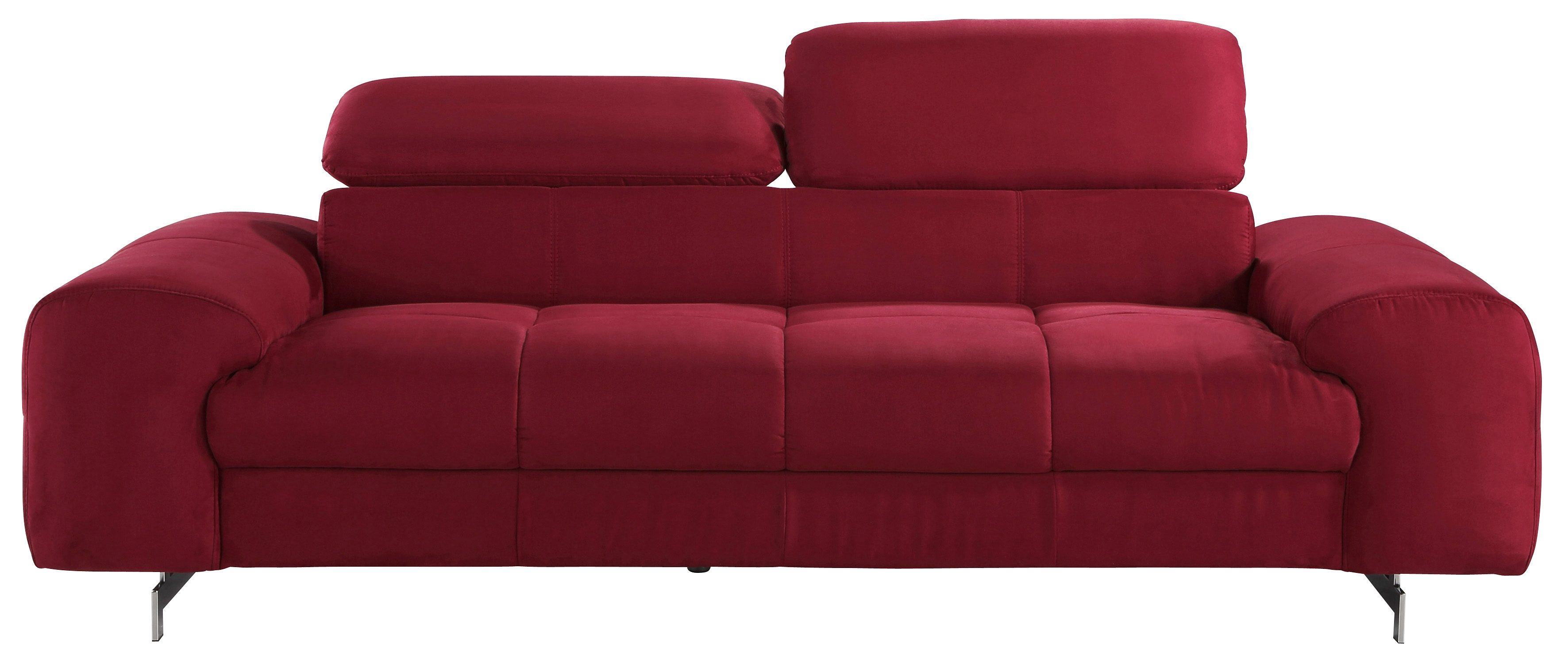 COTTA 3-zitsbank Chef Big-sofa met verstelbare rugleuning, elegante metalen poten