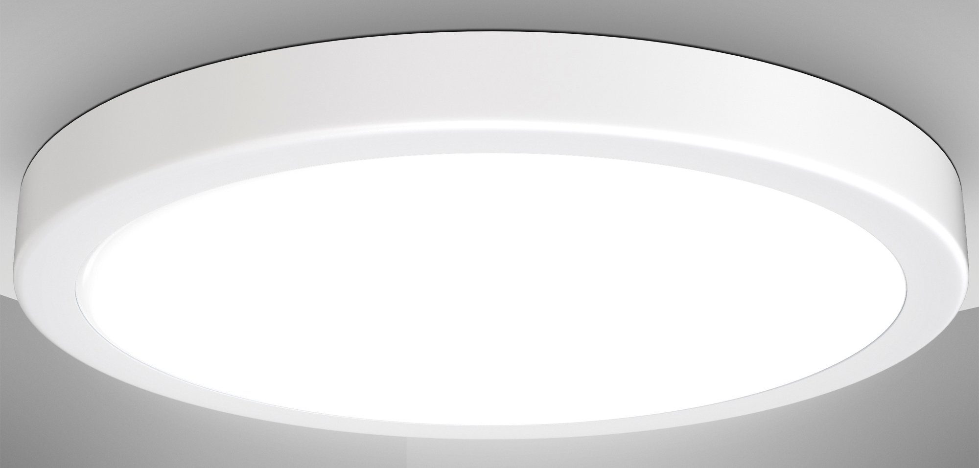 B.K.Licht Led-plafondlamp BK_DL1538 LED Deckenlampe, 24W, 4.000K Neutralweißes Licht, Ø38cm
