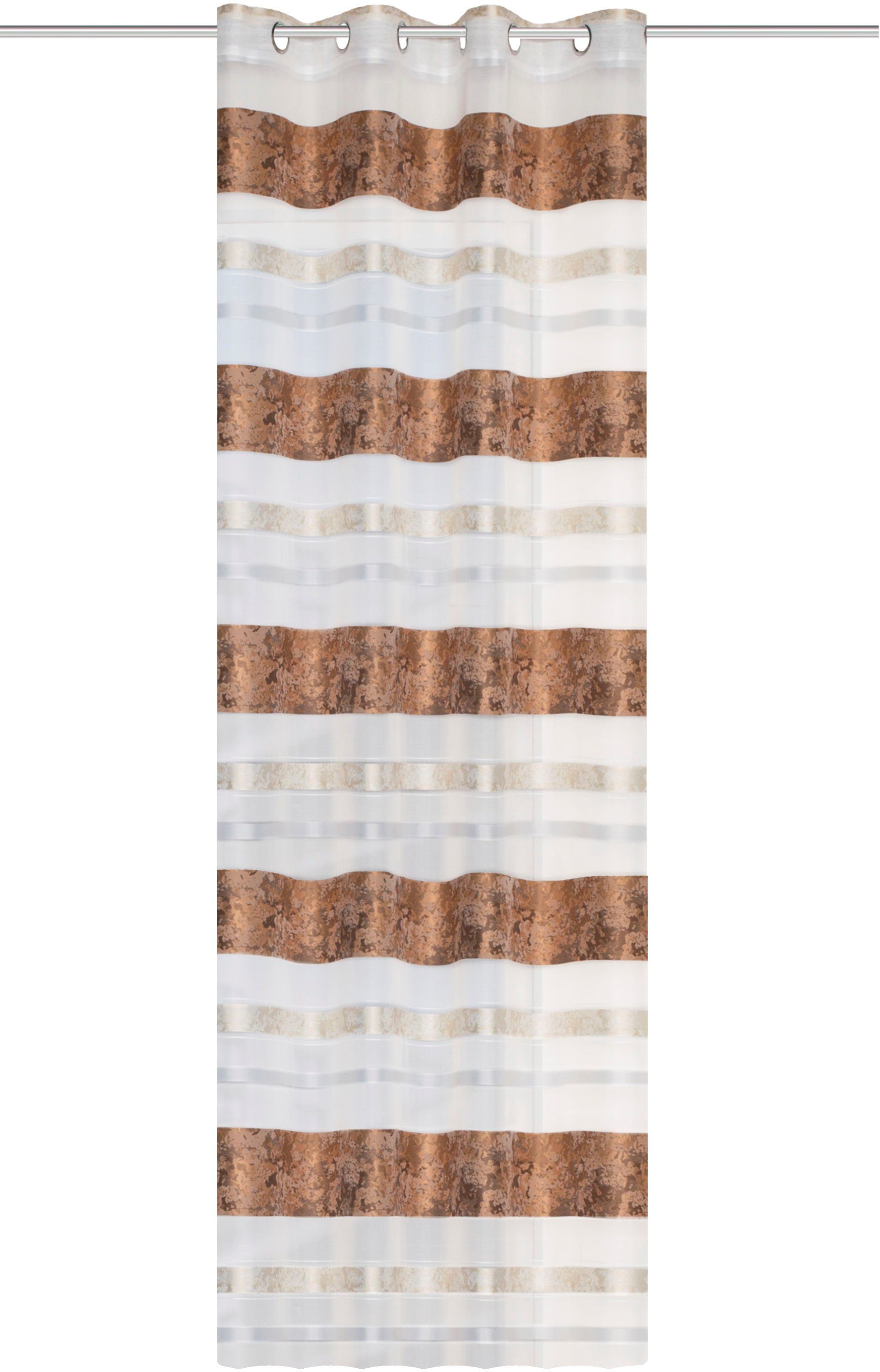 HOME WOHNIDEEN Gordijn Kiran HxB: 245x140, jacquardpatroon (1 stuk)