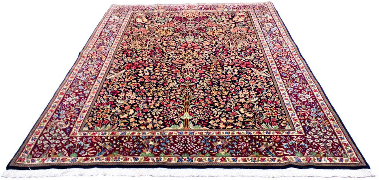 morgenland Wollen kleed Rafsanjan Teppich handgeknüpft dunkelblau-Perserteppich - Royal - 273 x 182 cm - dunkelblau
