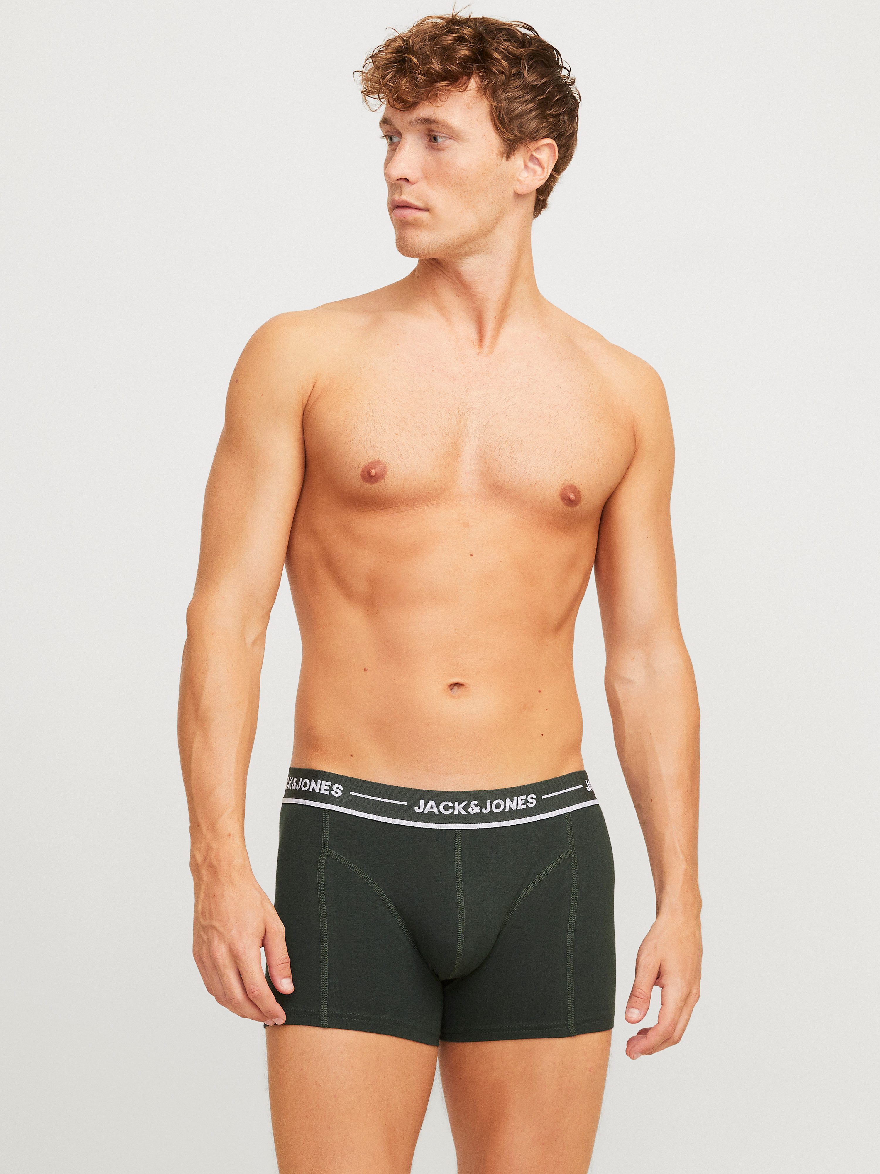 Jack & Jones Trunk JACCLAUS SOLID TRUNKS 3 PACK SN (set 3 stuks)