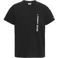 tommy jeans t-shirt tjm entry verticle tee zwart