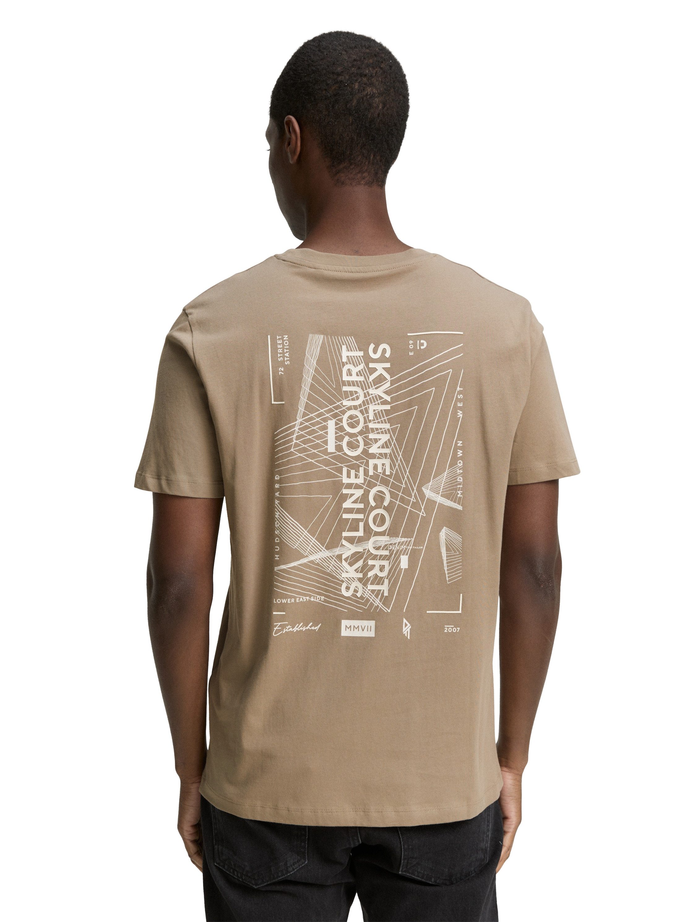 Tom Tailor Denim T-shirt met een ronde hals