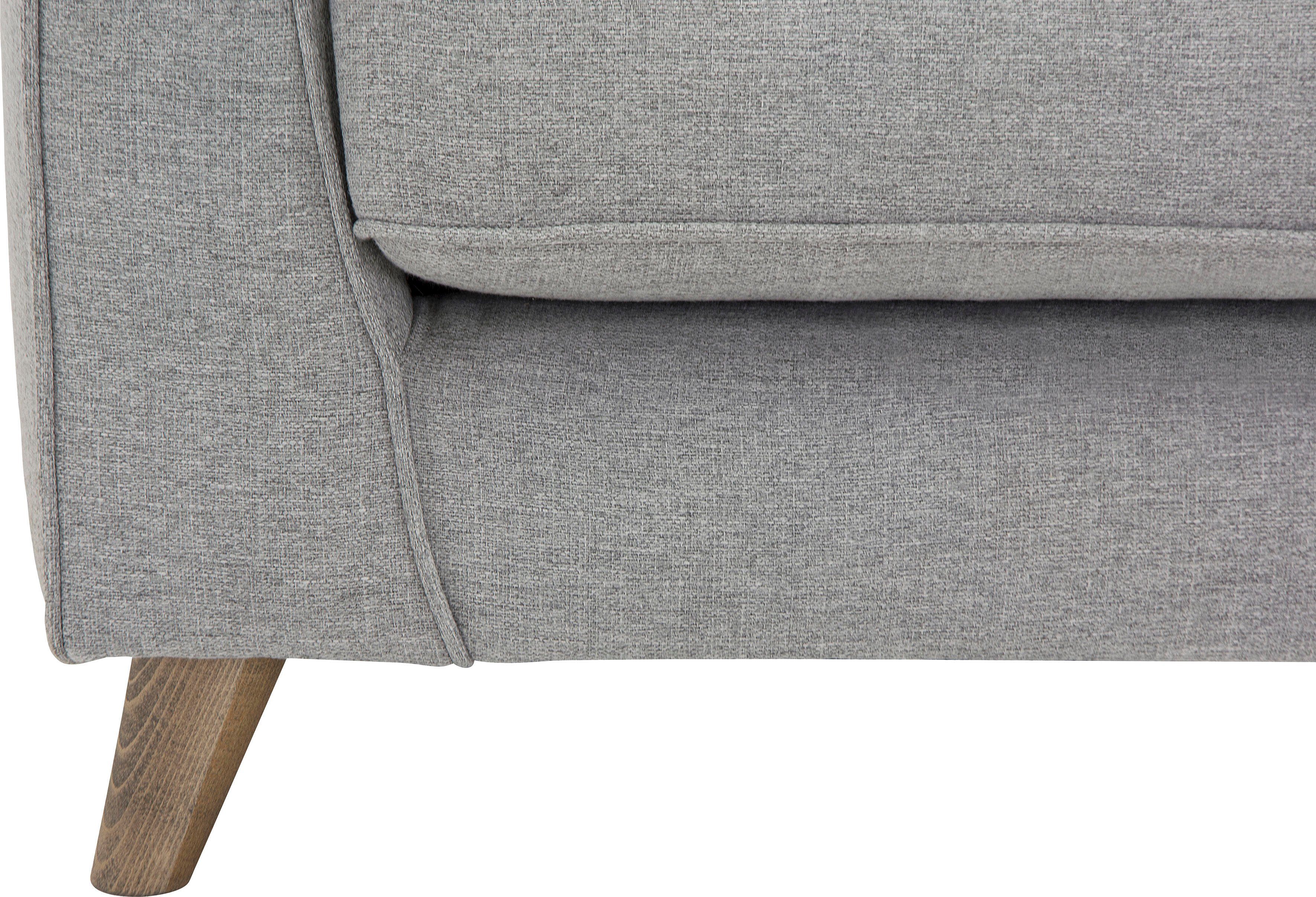 Home affaire Fauteuil Copenhagen fijne opstaande naad, capitonnage achter en armkussen