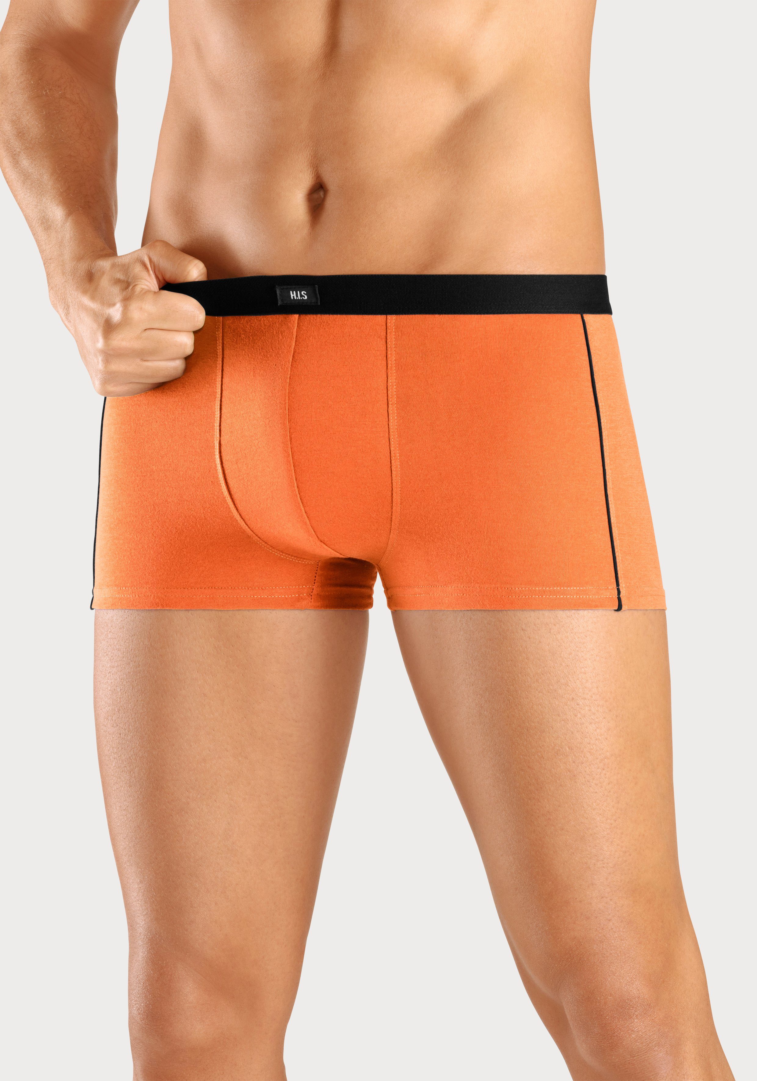 H.I.S Hipster strak zittende boxershorts van katoenmix (set, 3 stuks)