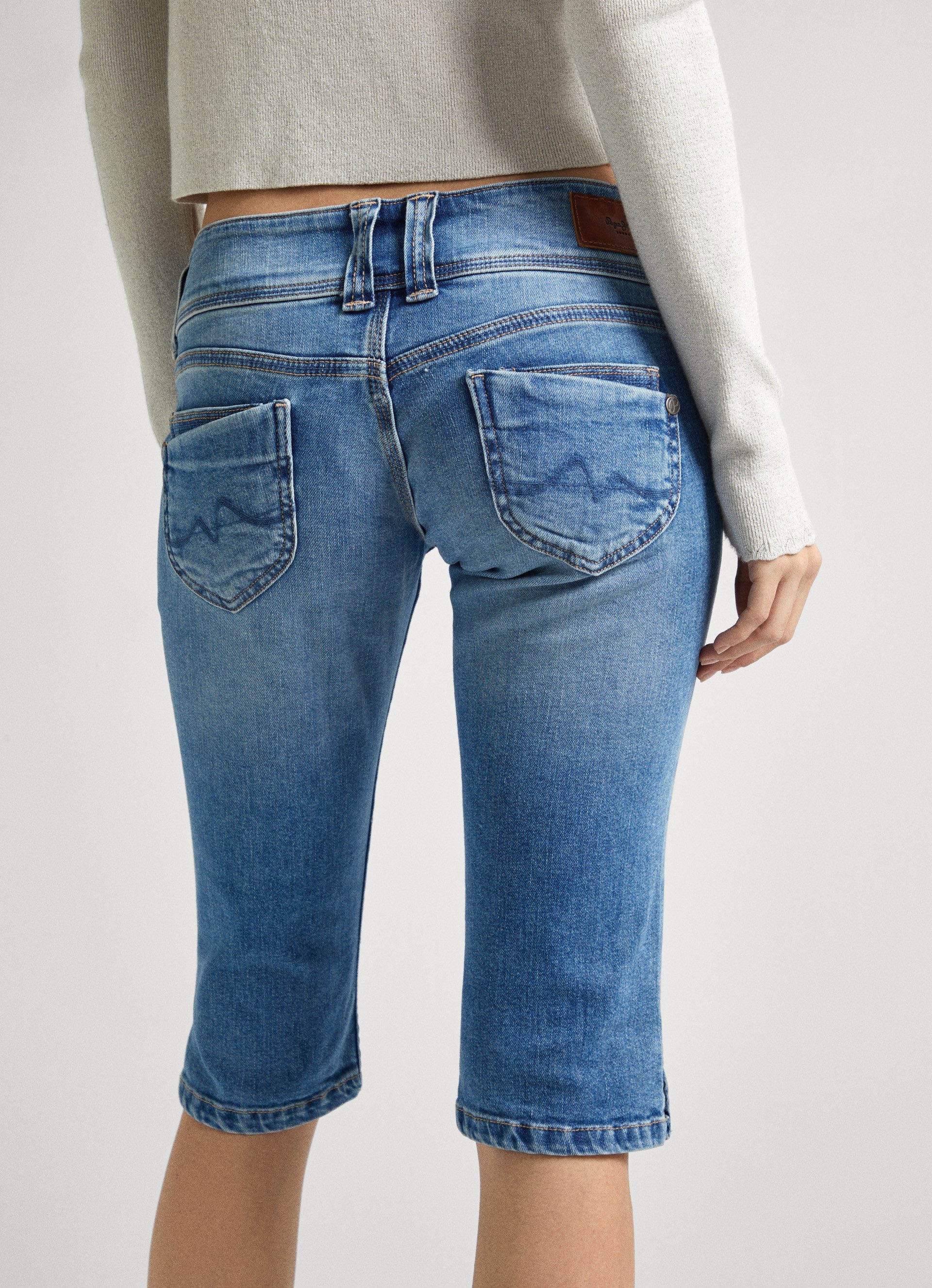 Pepe Jeans Slim fit jeans Shorts SLIM CROP LW