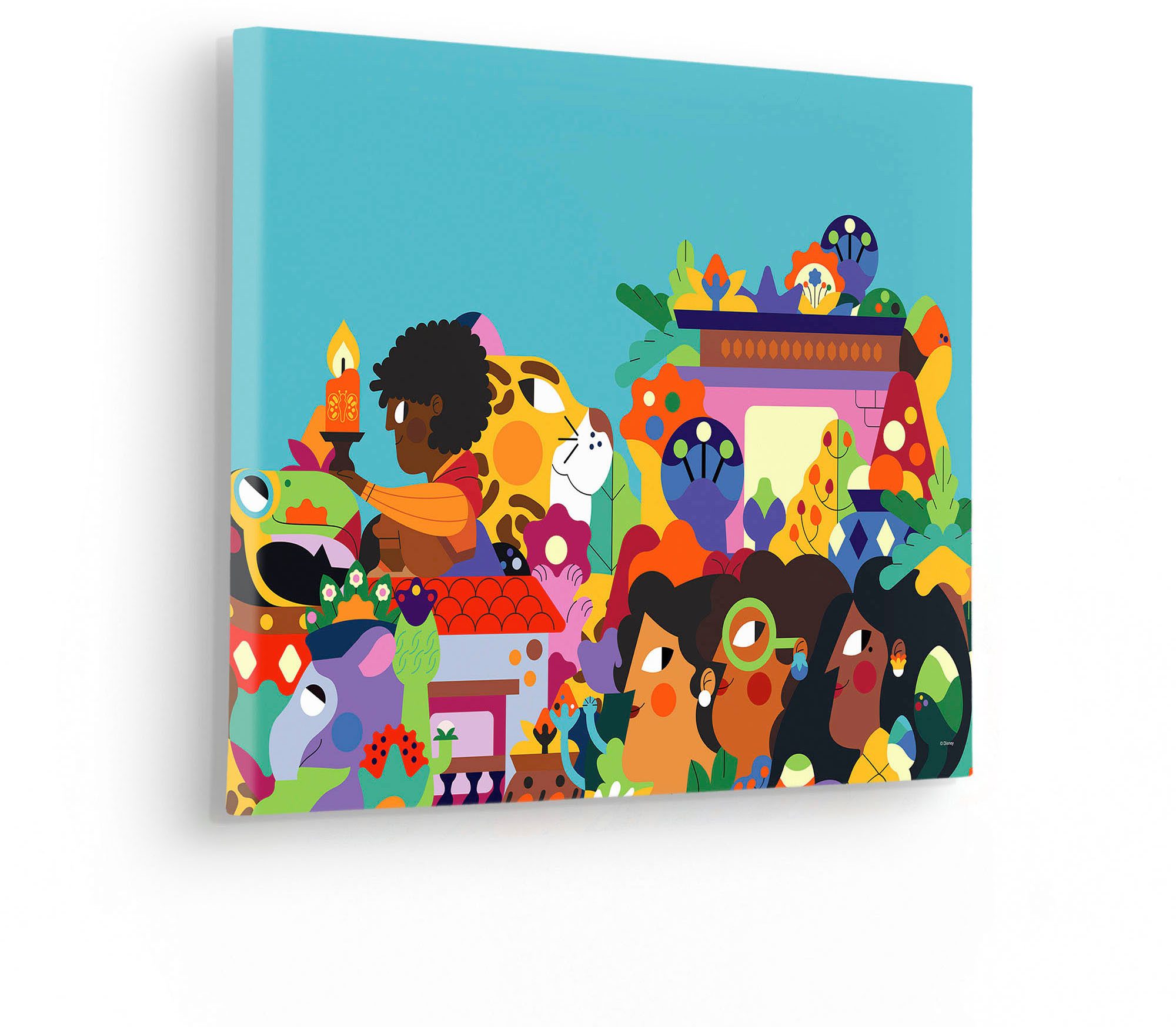 Komar Artprint op linnen Encanto Colours of Columbia - Afmeting 30 x 40 cm (1 stuk)