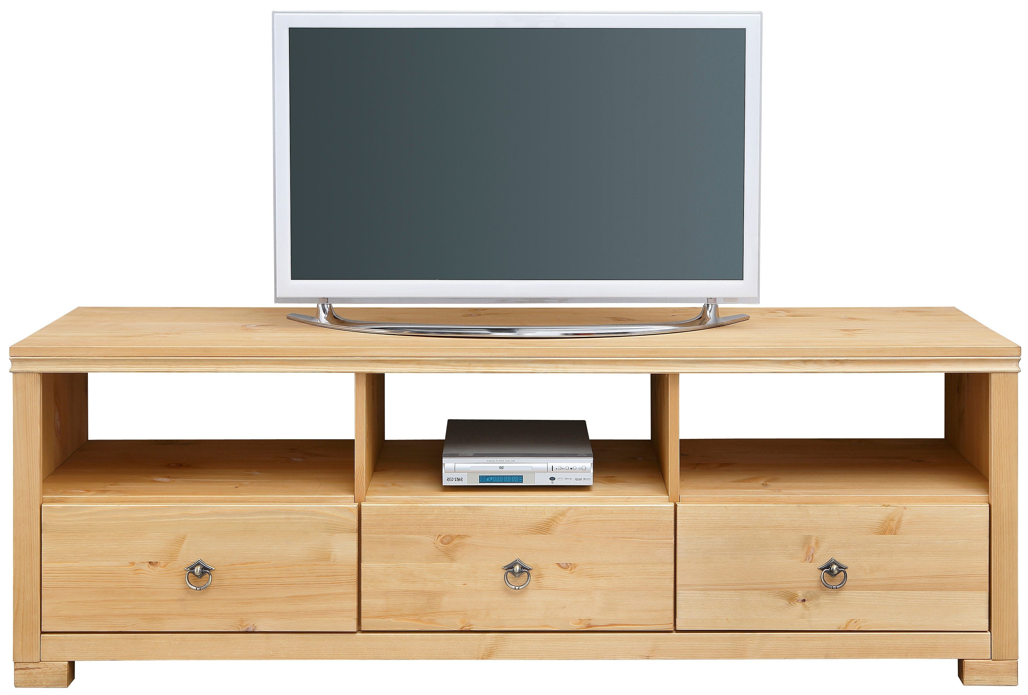 Home affaire Tv-meubel Gotland Breedte 147 cm, met lades en open vakken, massief hout, FSC®
