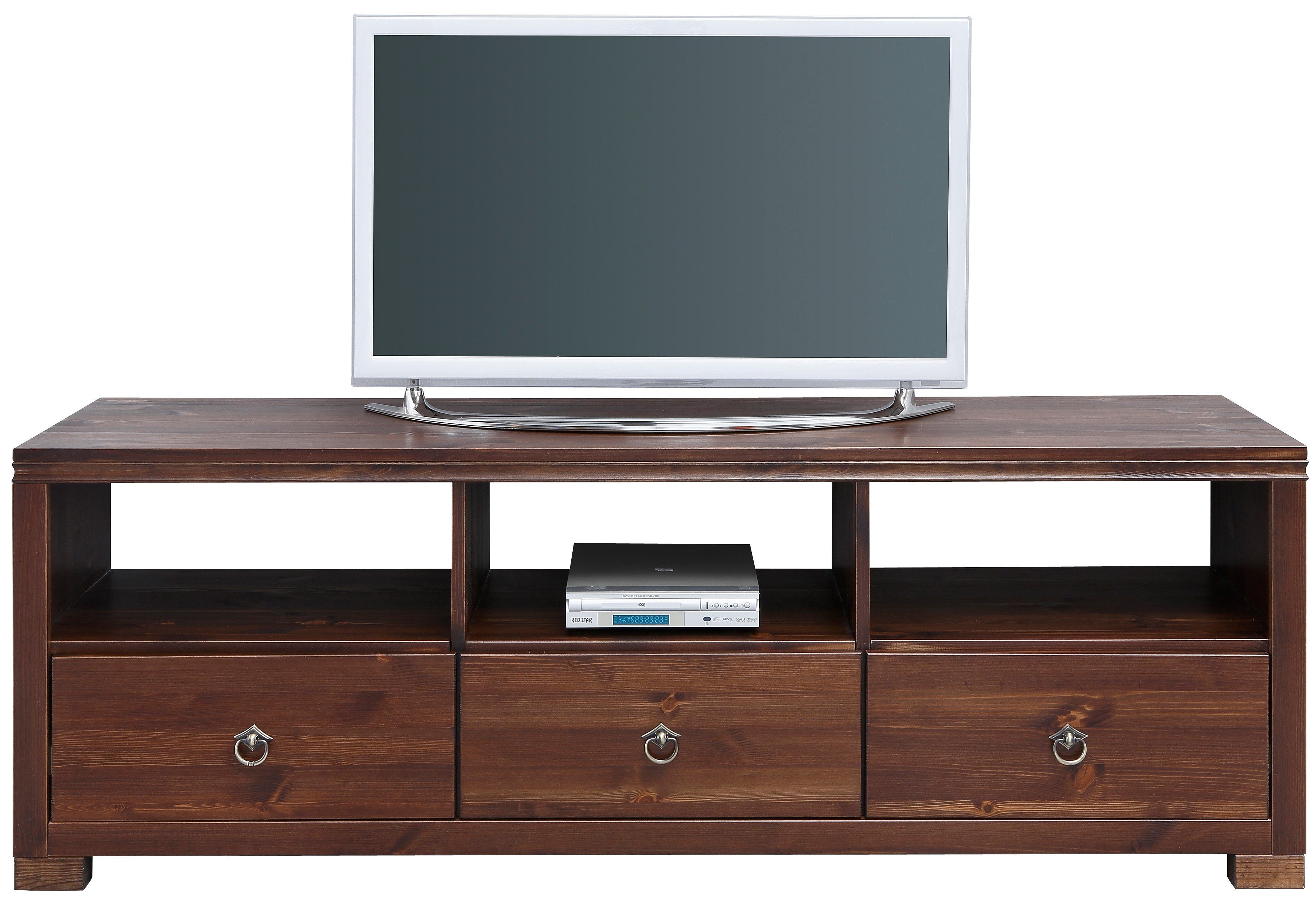 Home affaire Tv-meubel Gotland Breedte 147 cm, met lades en open vakken, massief hout, FSC®
