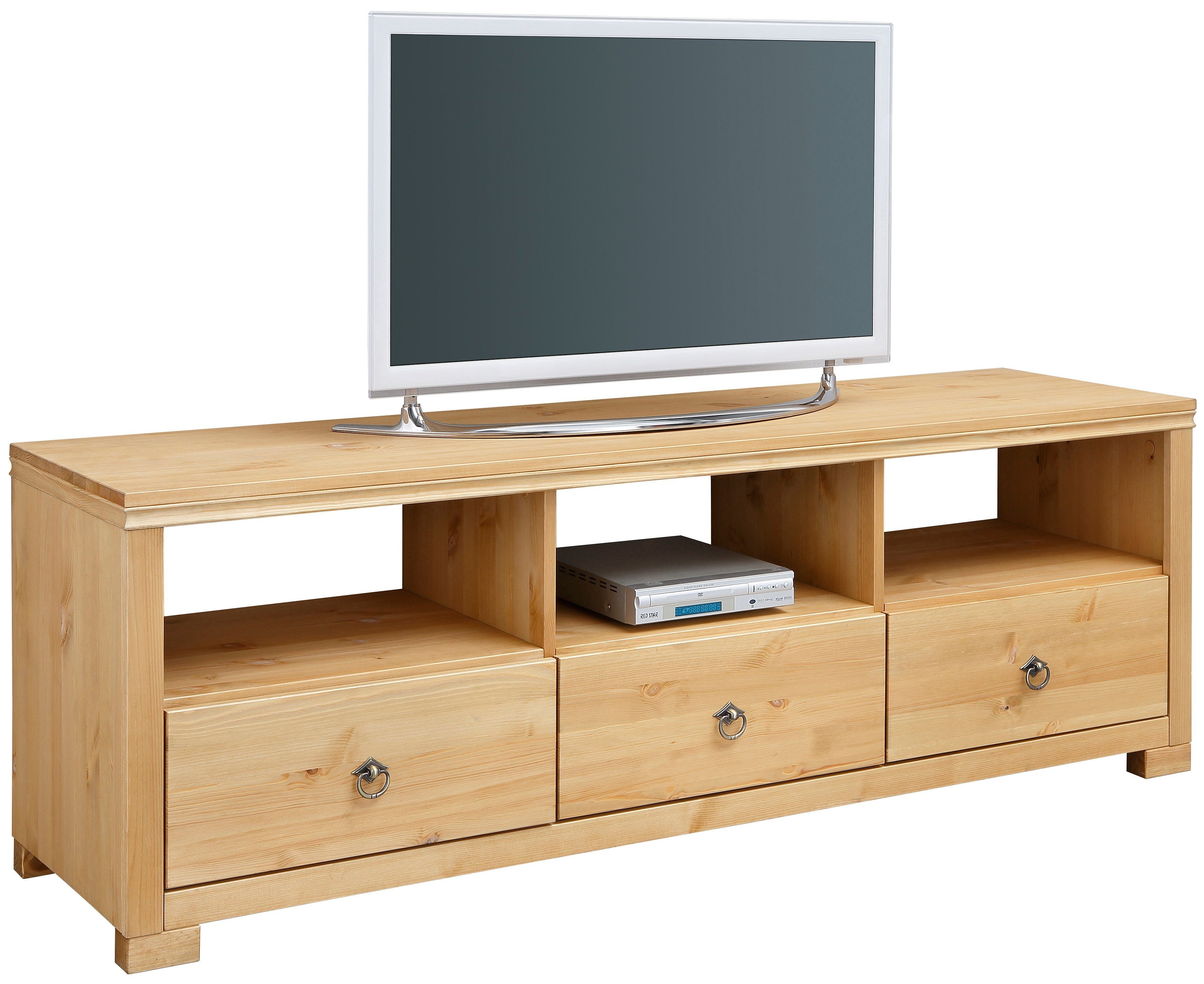 Home affaire Tv-meubel Gotland Breedte 147 cm, met lades en open vakken, massief hout, FSC®