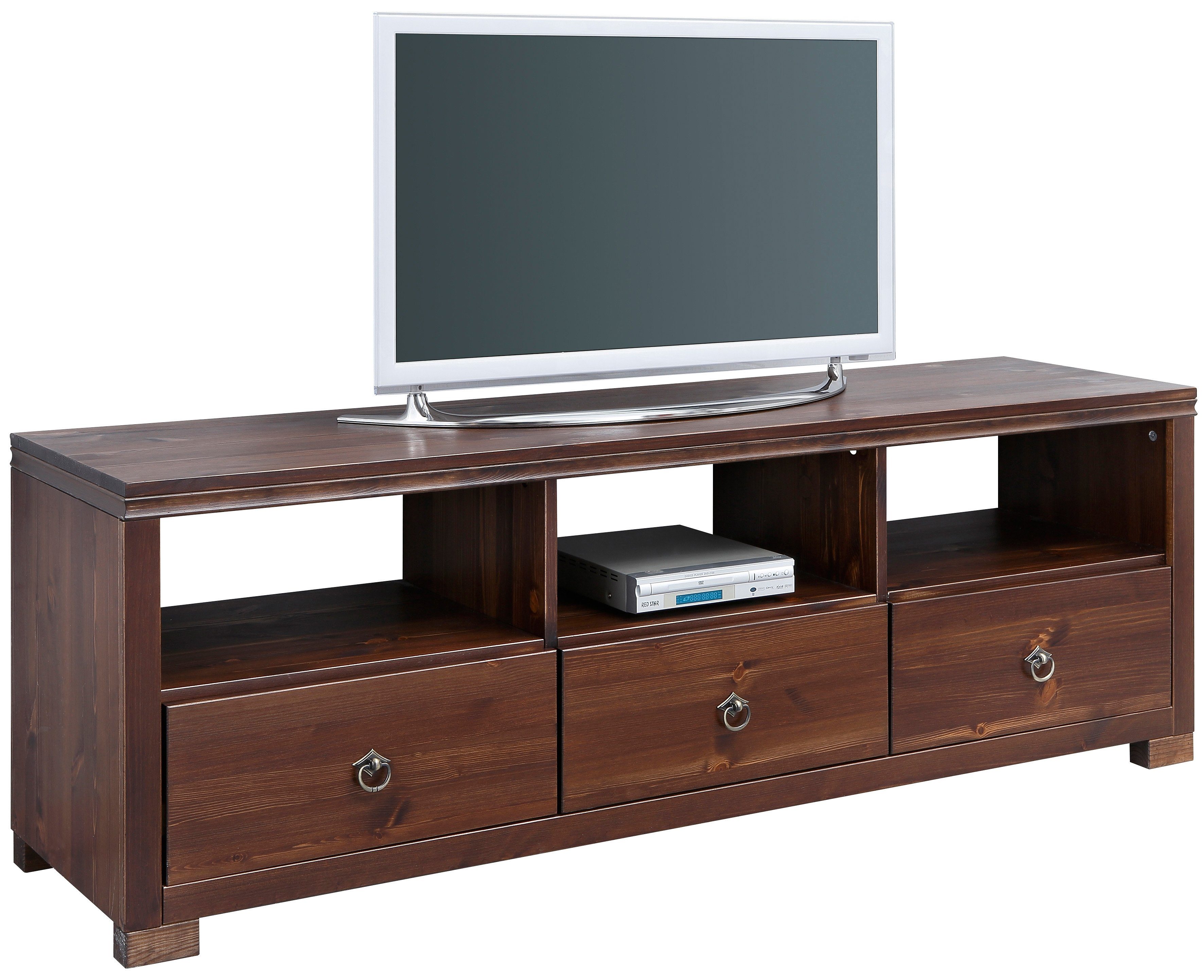 Home affaire Tv-meubel Gotland Breedte 147 cm, met lades en open vakken, massief hout, FSC®