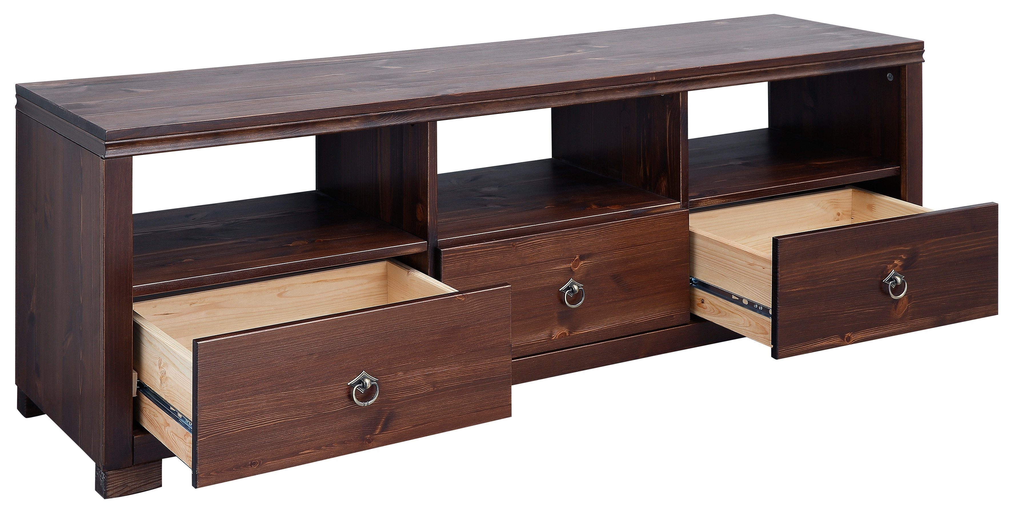 Home affaire Tv-meubel Gotland Breedte 147 cm, met lades en open vakken, massief hout, FSC®