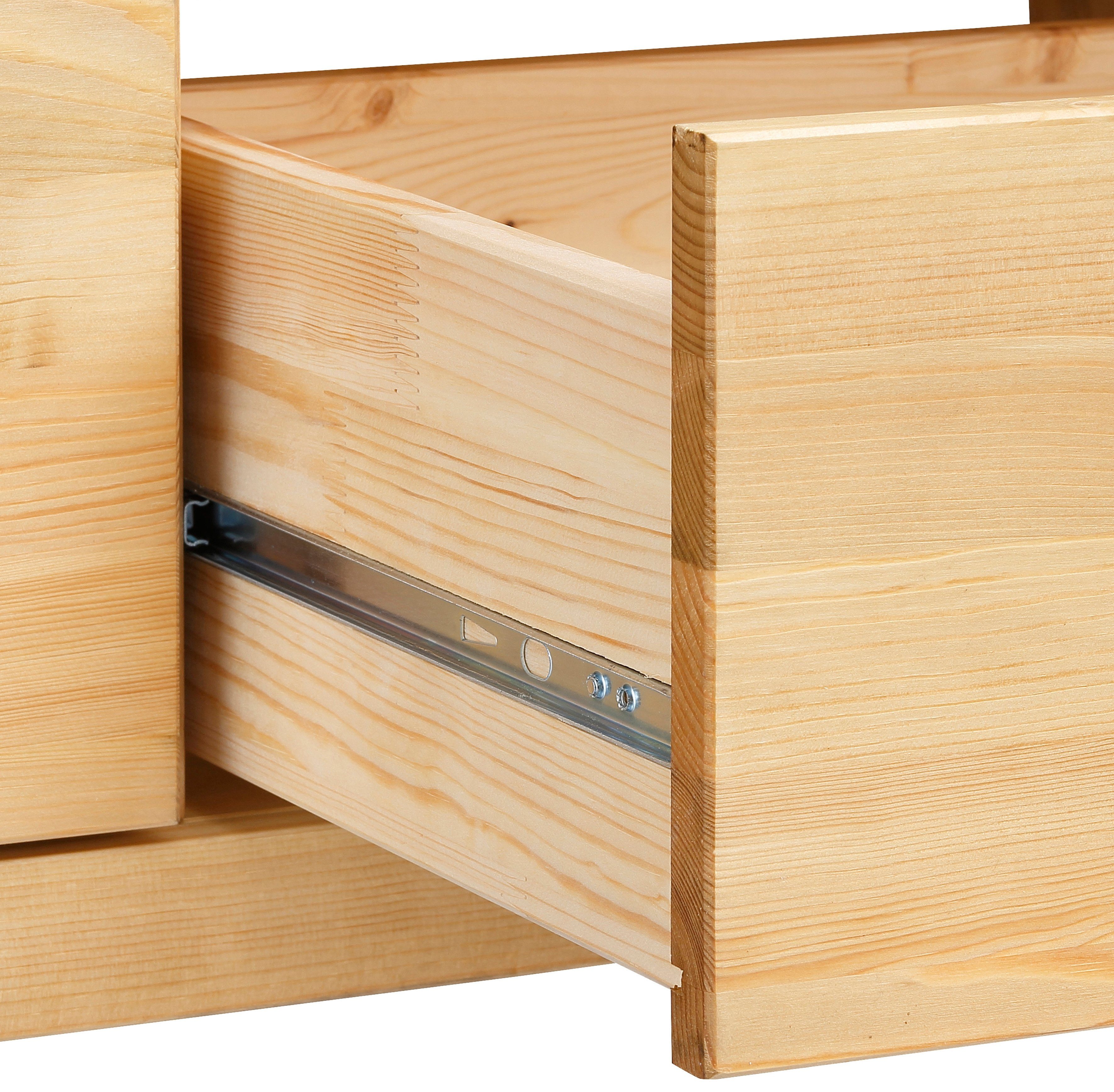 Home affaire Tv-meubel Gotland Breedte 147 cm, met lades en open vakken, massief hout, FSC®