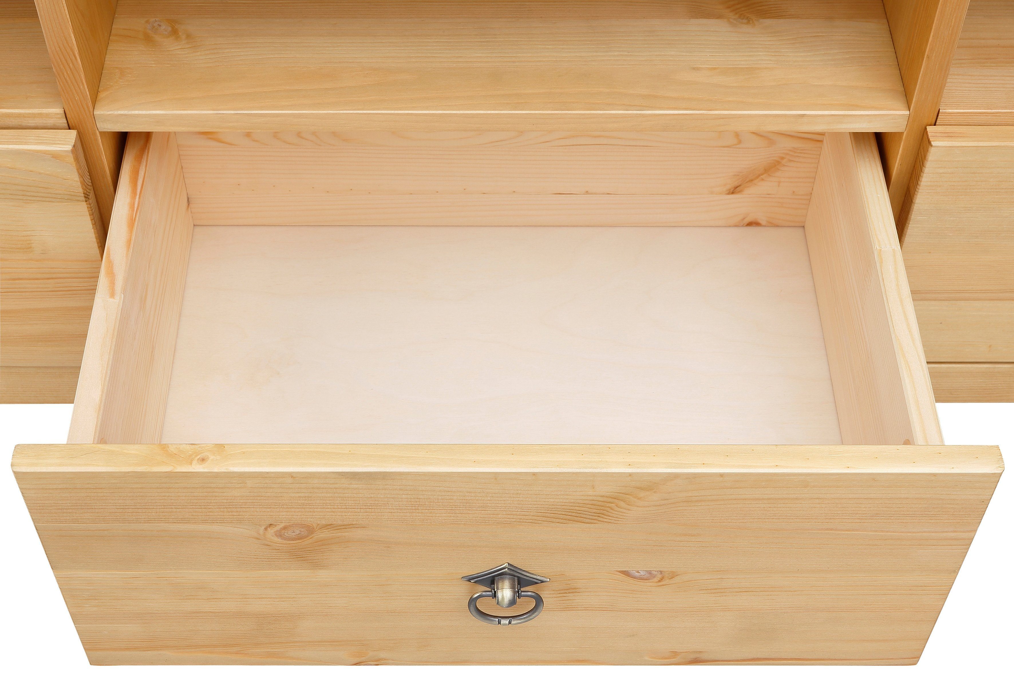 Home affaire Tv-meubel Gotland Breedte 147 cm, met lades en open vakken, massief hout, FSC®