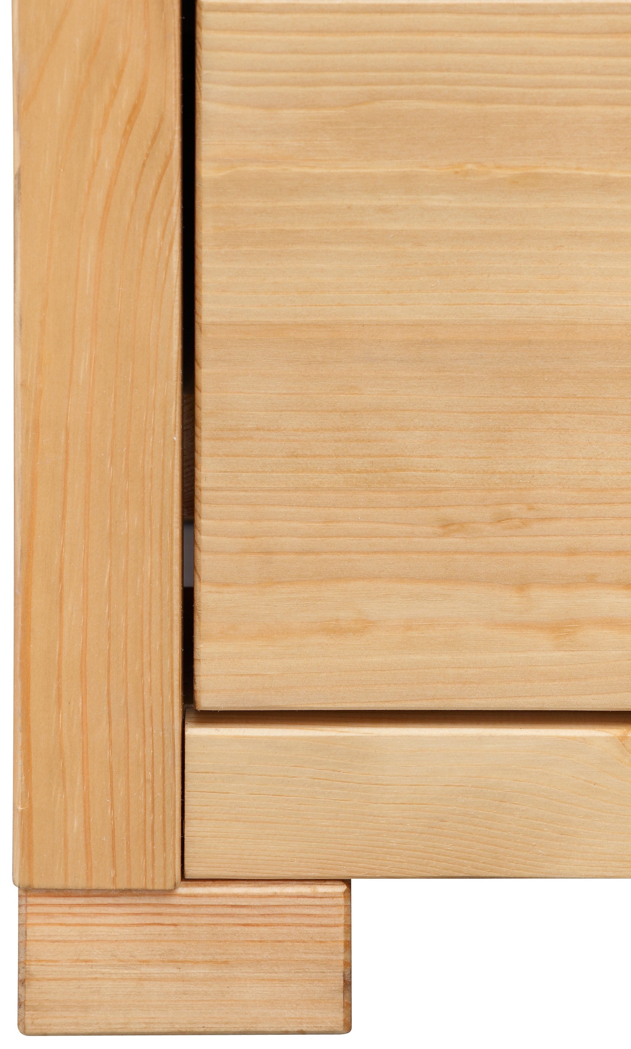 Home affaire Vitrinekast Gotland Breedte 80 cm, hoogte 178 cm, met glazen deuren, van massief grenen, FSC®