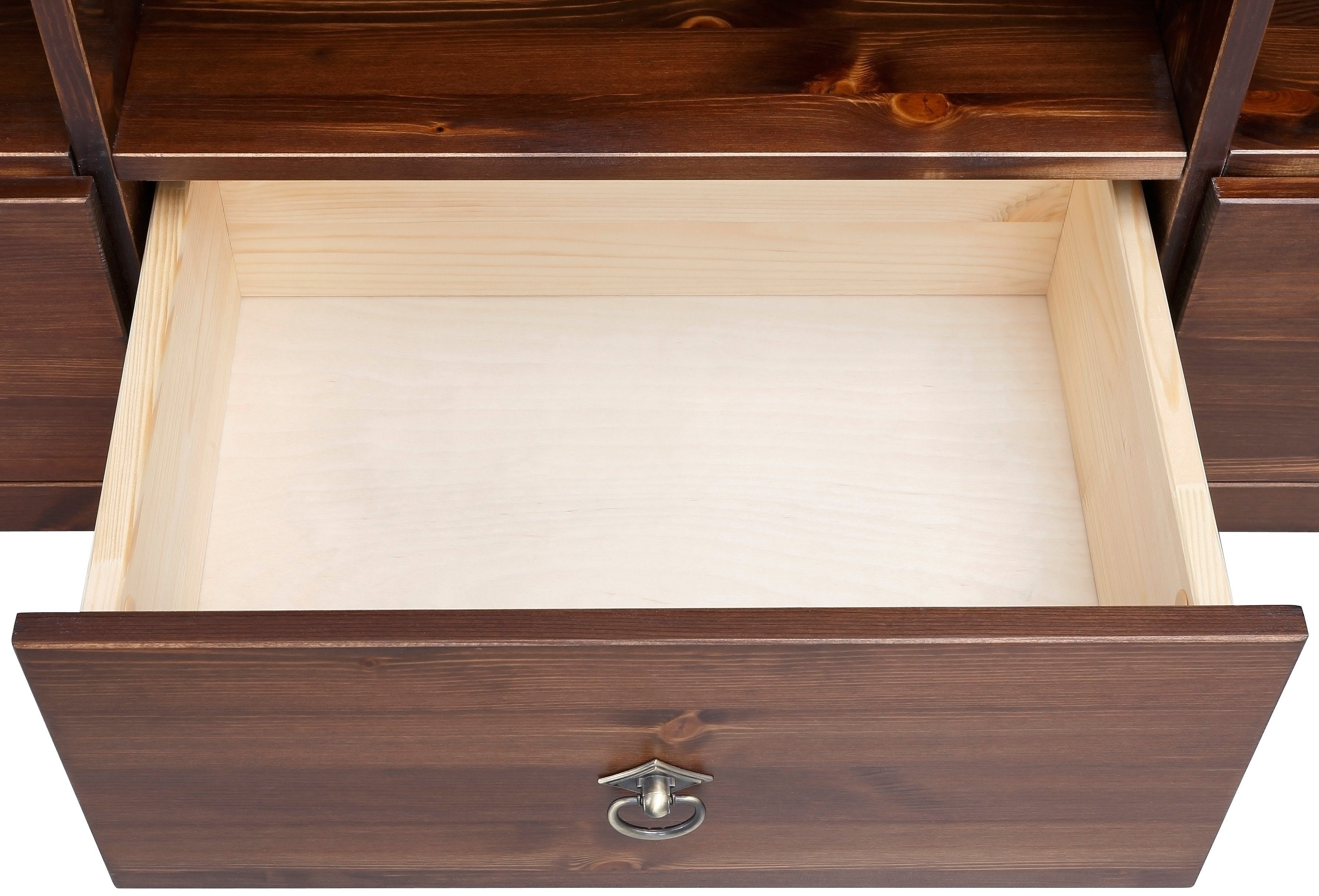 Home affaire Tv-meubel Gotland Breedte 147 cm, met lades en open vakken, massief hout, FSC®