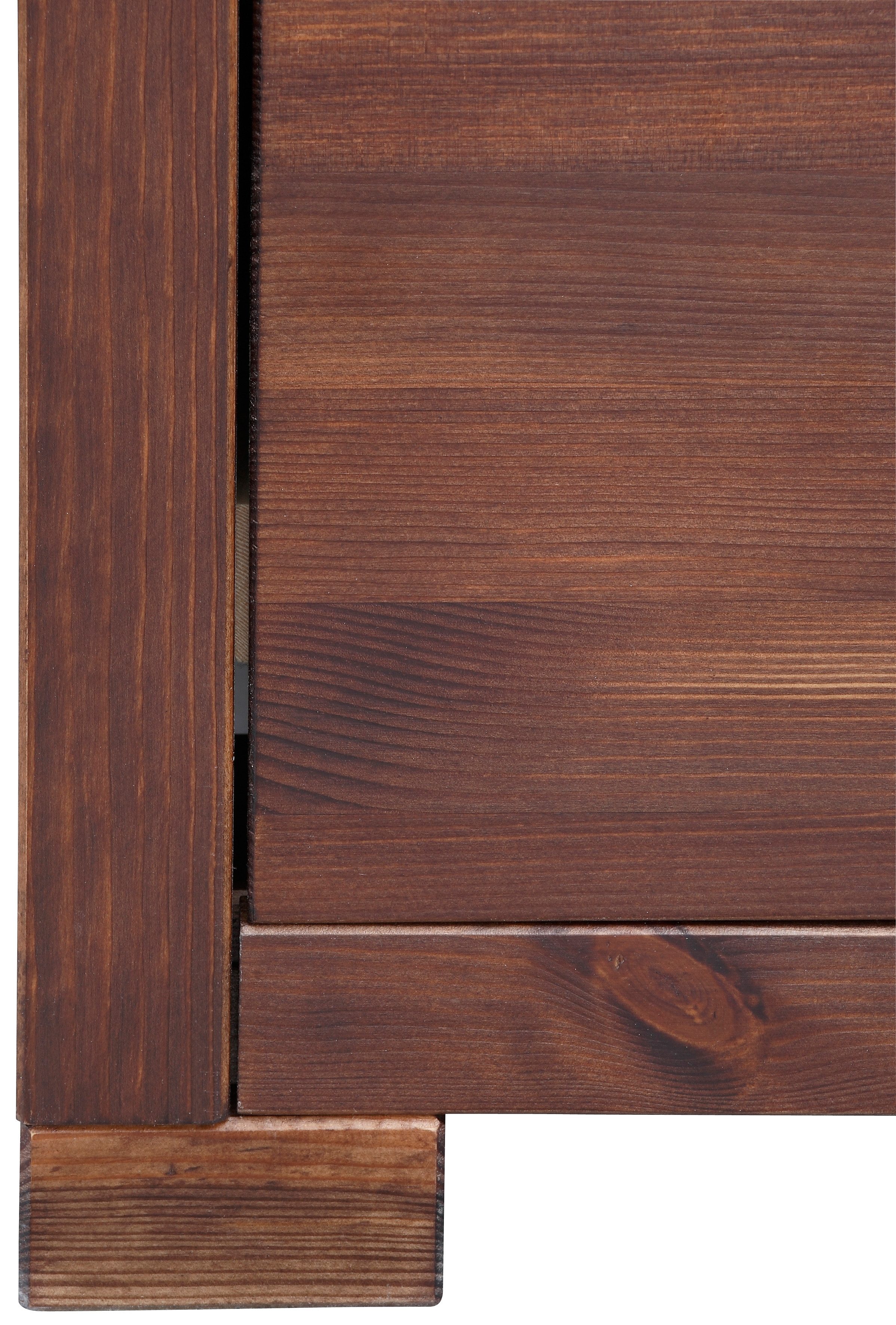 Home affaire Vitrinekast Gotland Breedte 80 cm, hoogte 178 cm, met glazen deuren, van massief grenen, FSC®