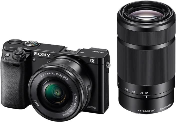 Sony Systeemcamera Alpha ILCE-6000Y set Gezichtsherkenning, HDR-opname