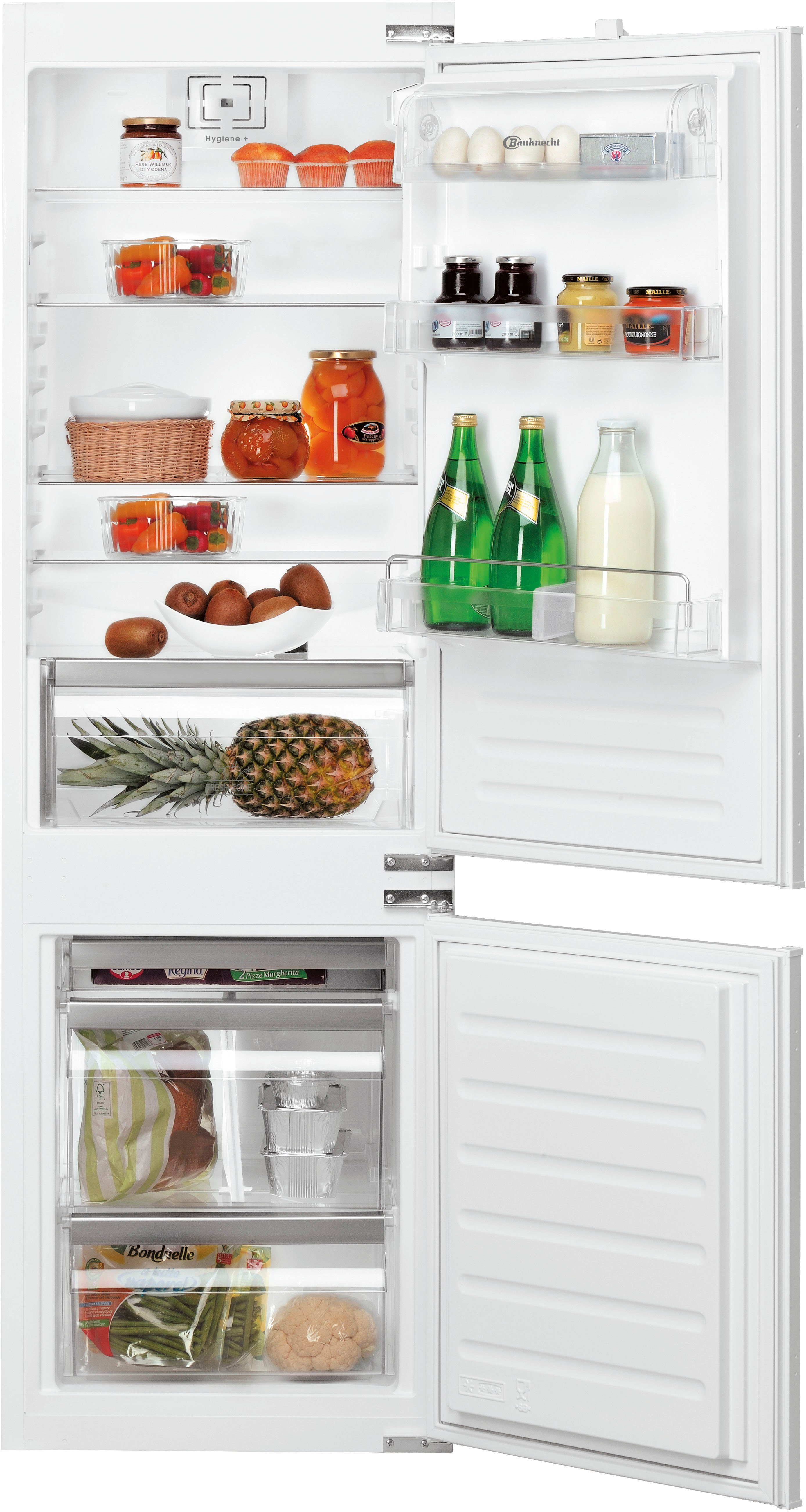 BAUKNECHT Inbouw koel-vriescombinatie KGIL 180F2 P, 177 cm x 55,7 cm