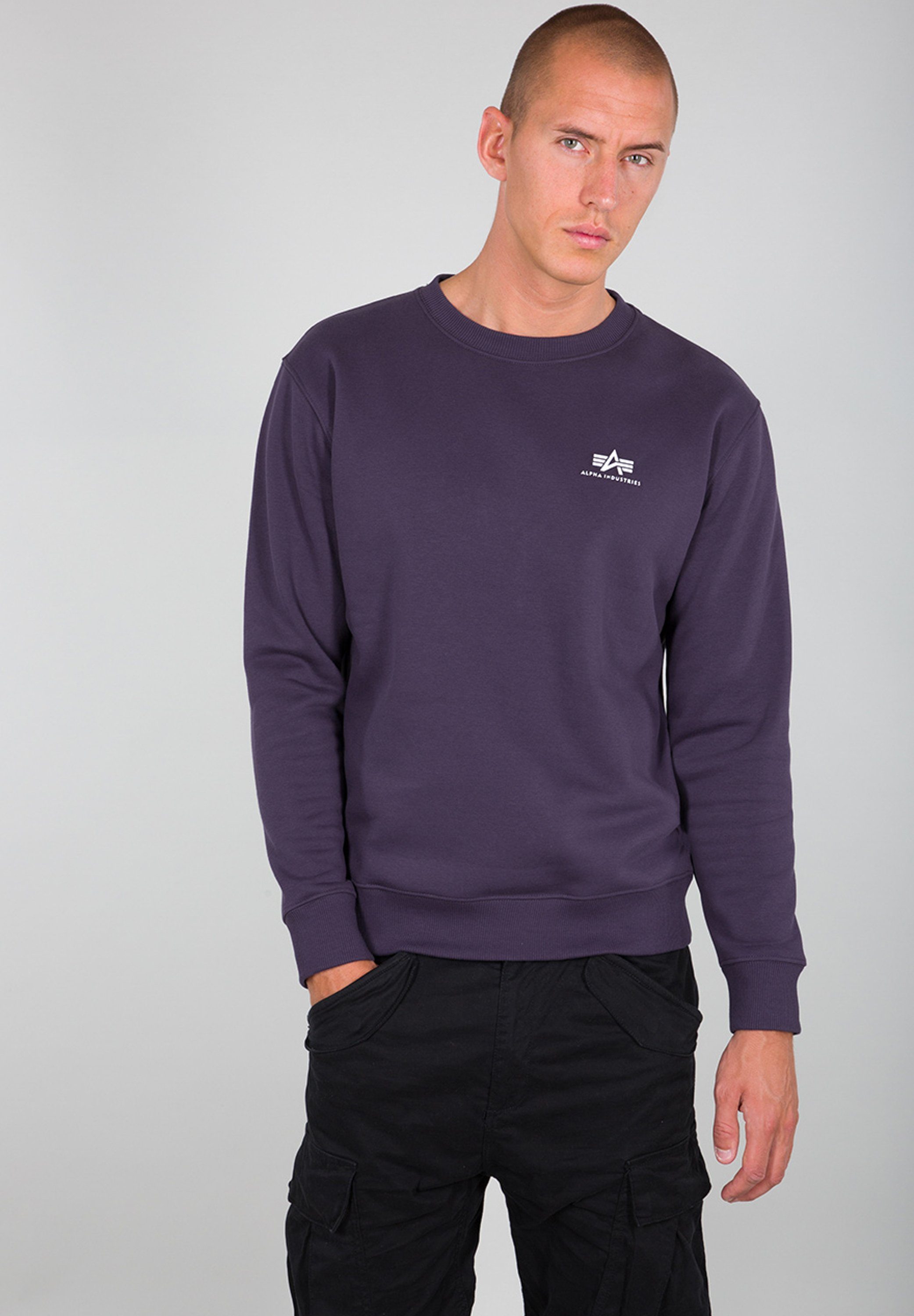 Alpha Industries Sweater Men Sweatshirts Basic Sweater Small Logo