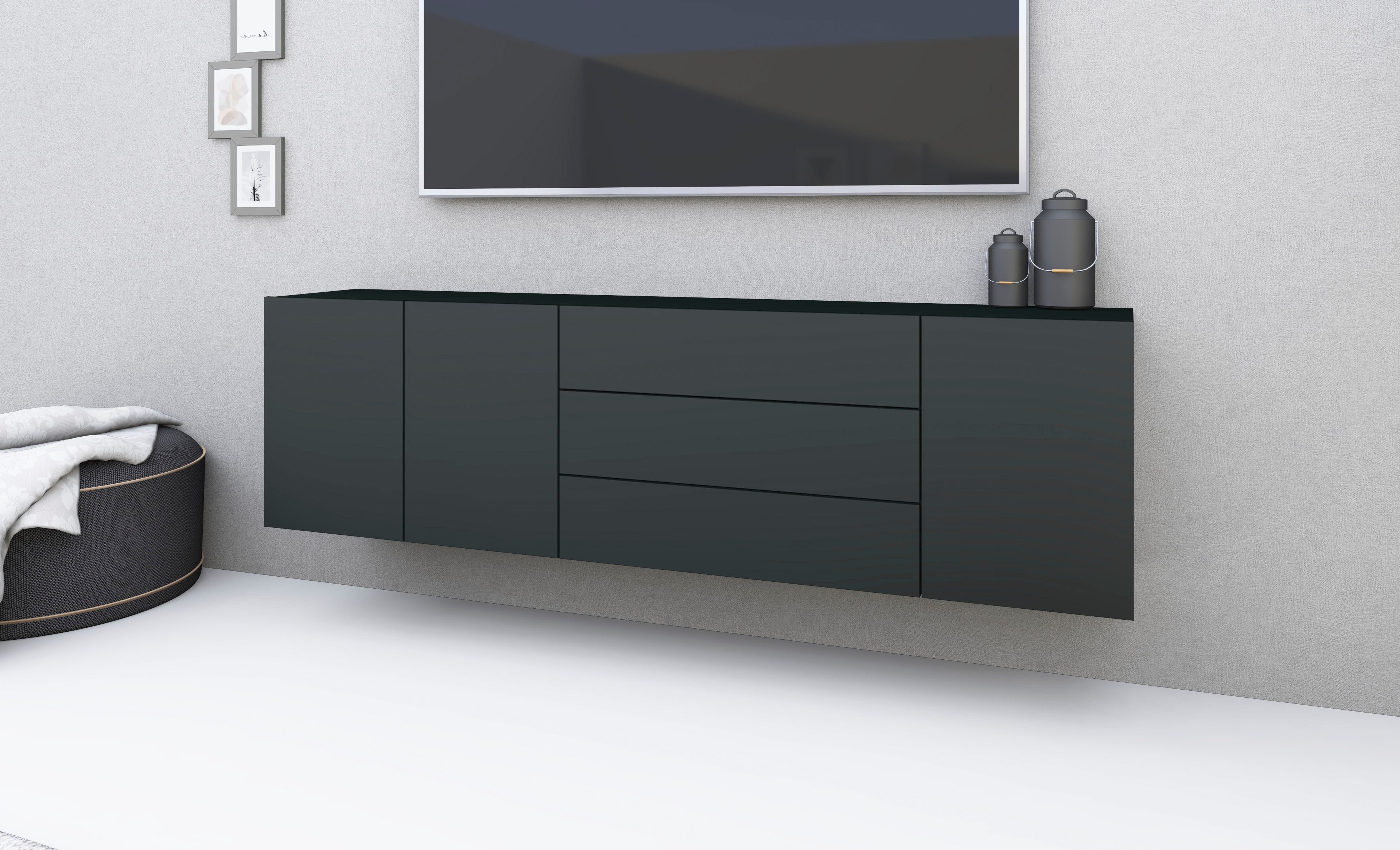 borchardt Möbel Dressoir Sophia Breedte 190 cm, hangend en staand te monteren