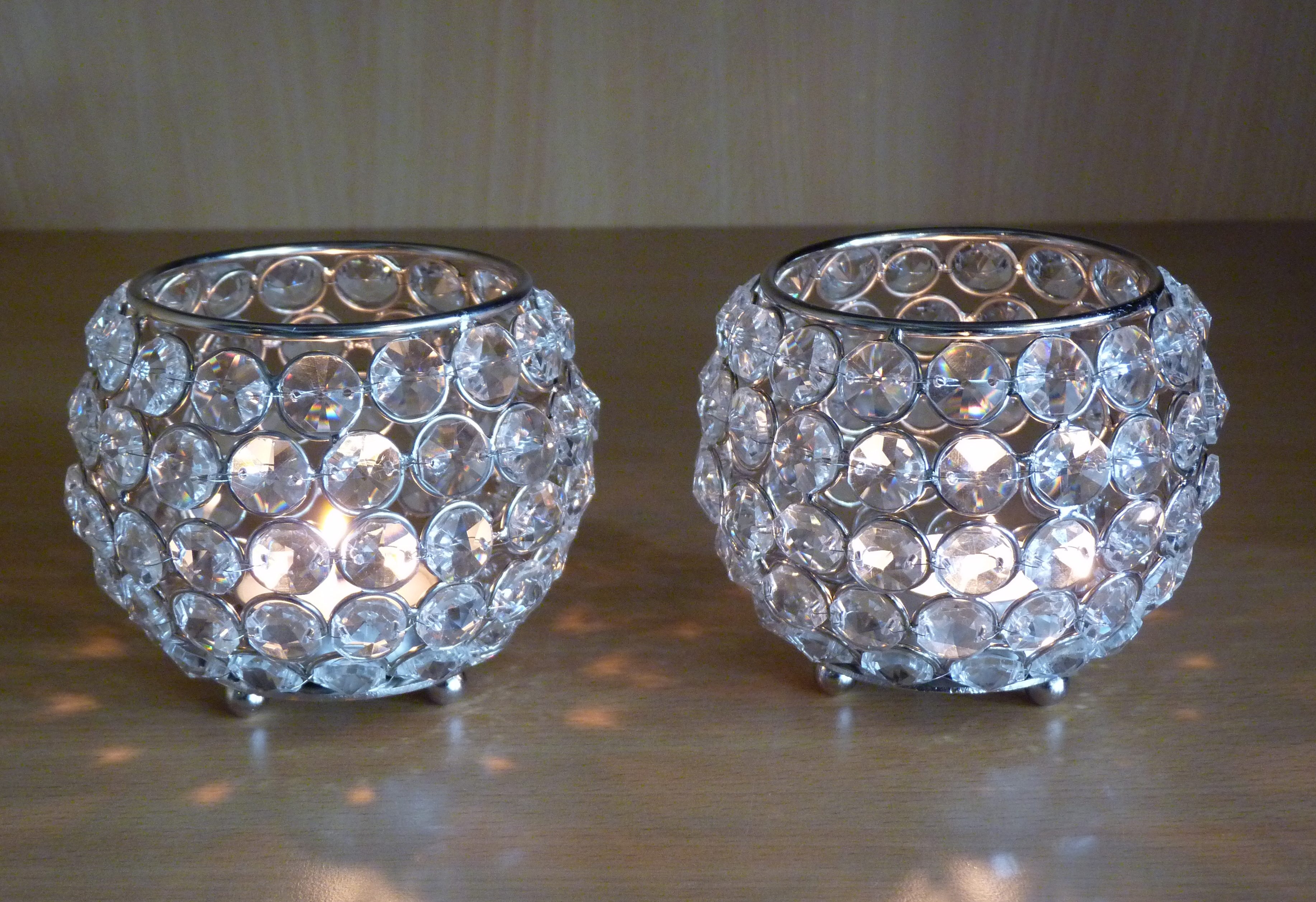 Home affaire Waxinelichthouder Kristal (set, 2 stuks)