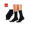 h.i.s basic sokken met een hoog katoengehalte (8 paar) zwart