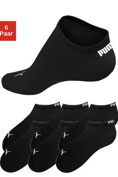 puma sneakersokken in klassieke vorm (6 paar) zwart