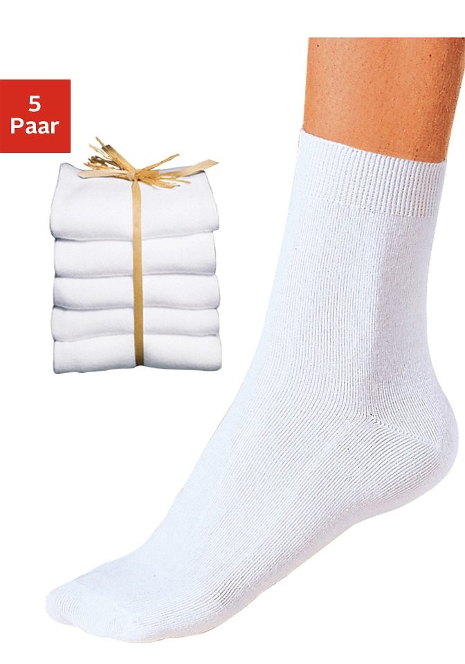 Go in Basic sokken unikleur (set, 5 paar)