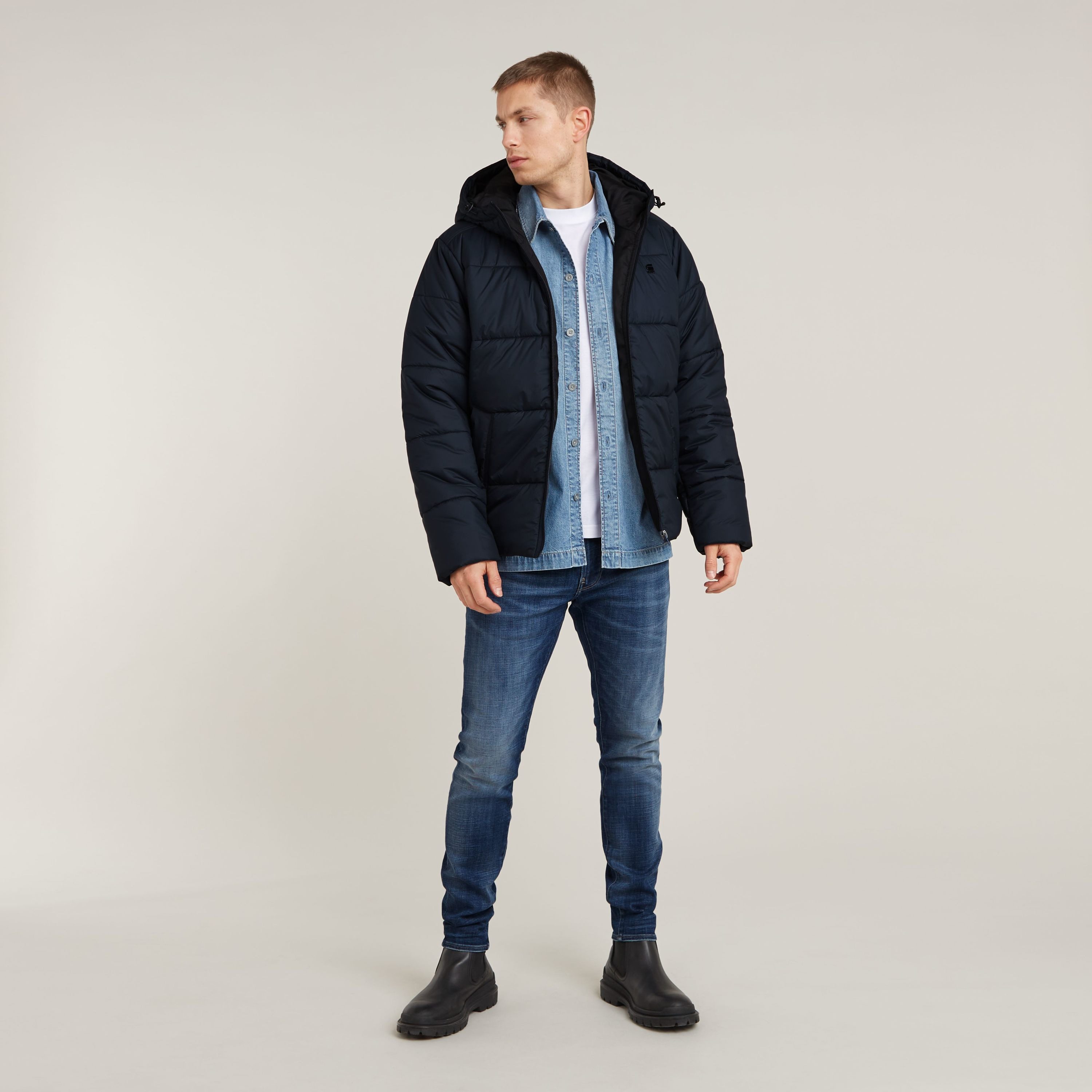 G-Star RAW Gewatteerde jas PADDED HOODED PUFFER