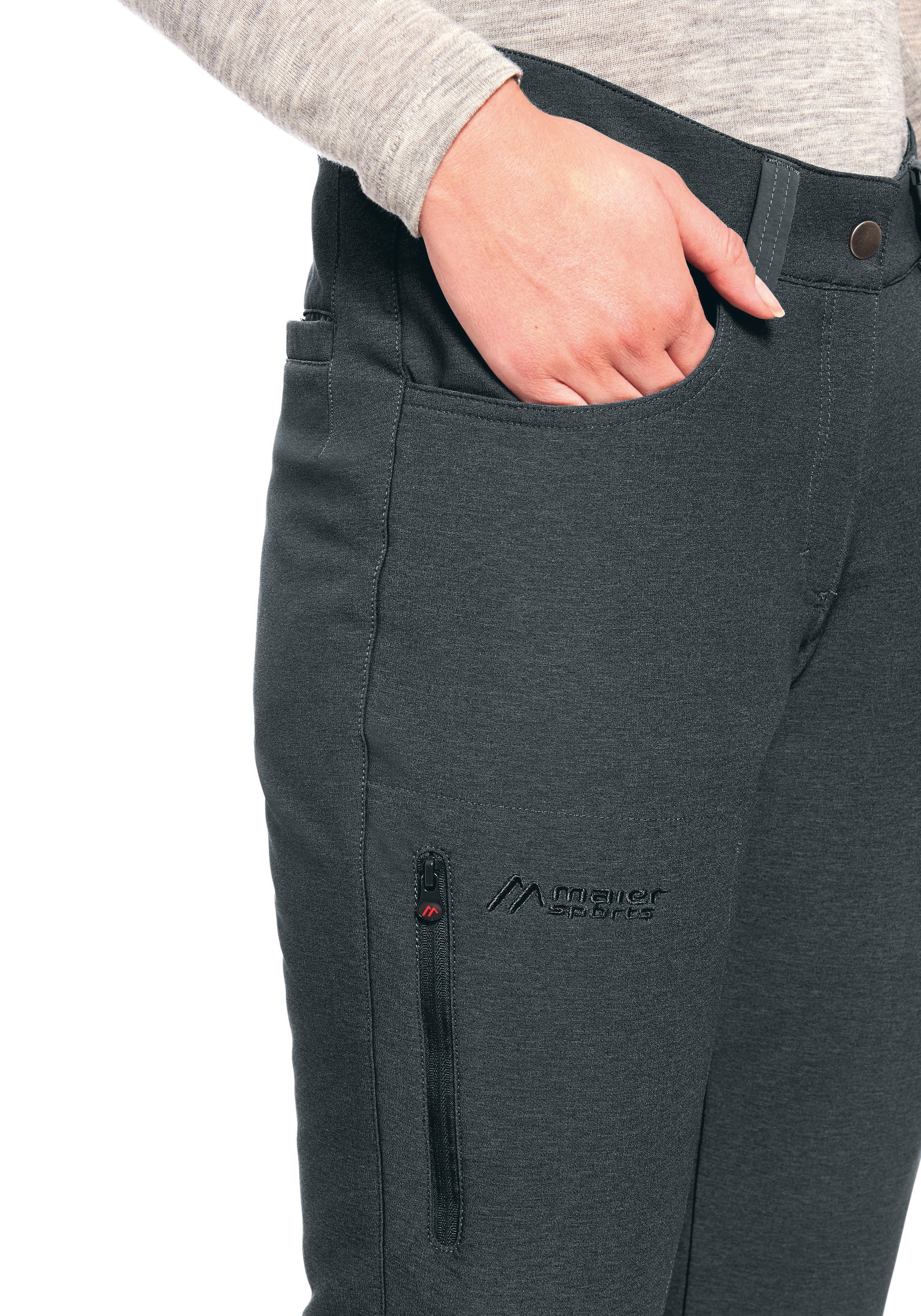 Maier Sports Functionele broek Tillit W slim Slim fit, warm, zeer elastisch, sneldrogend