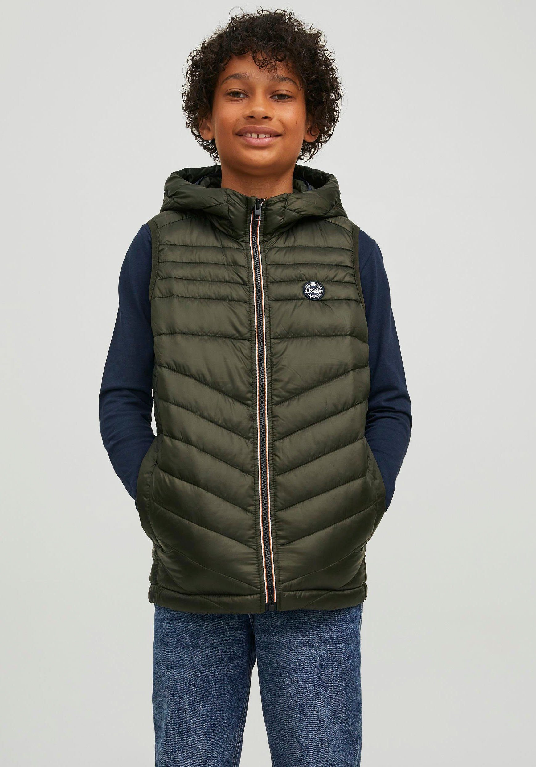 Jack & Jones Junior Bodywarmer JJEHERO BODYWARMER HOOD NOOS JNR