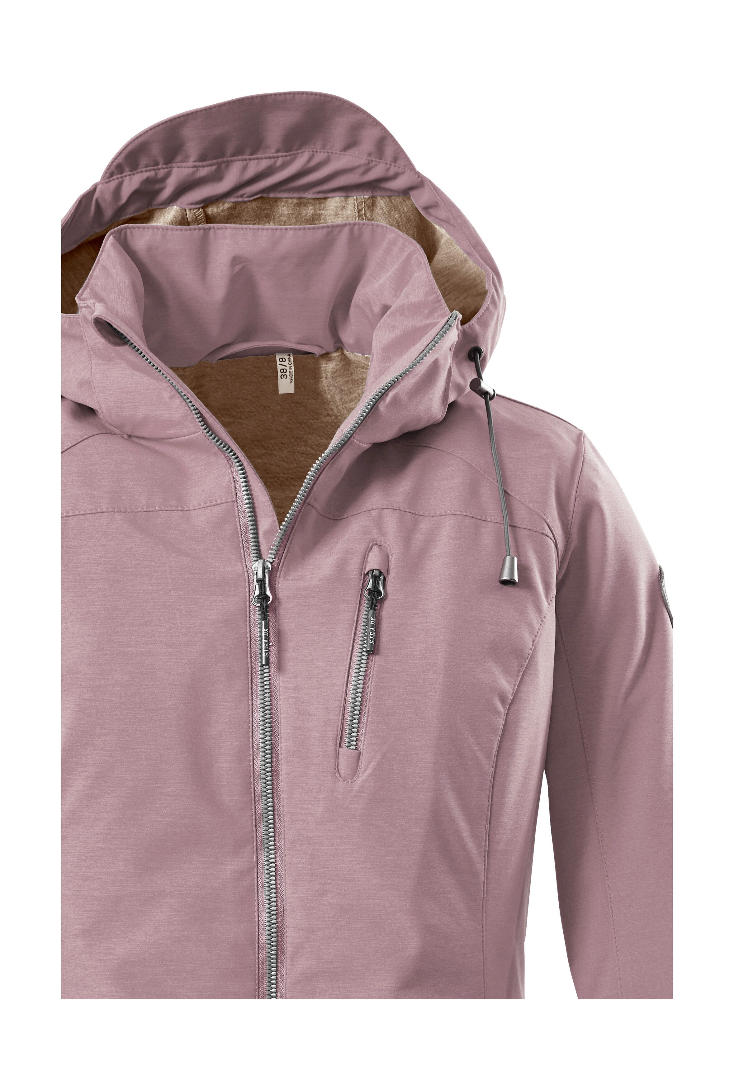 G.I.G.A. DX by killtec Softshell-jack Solena Waterafstotend, afneembare capuchon, verstelbare manchetten, duurzaam