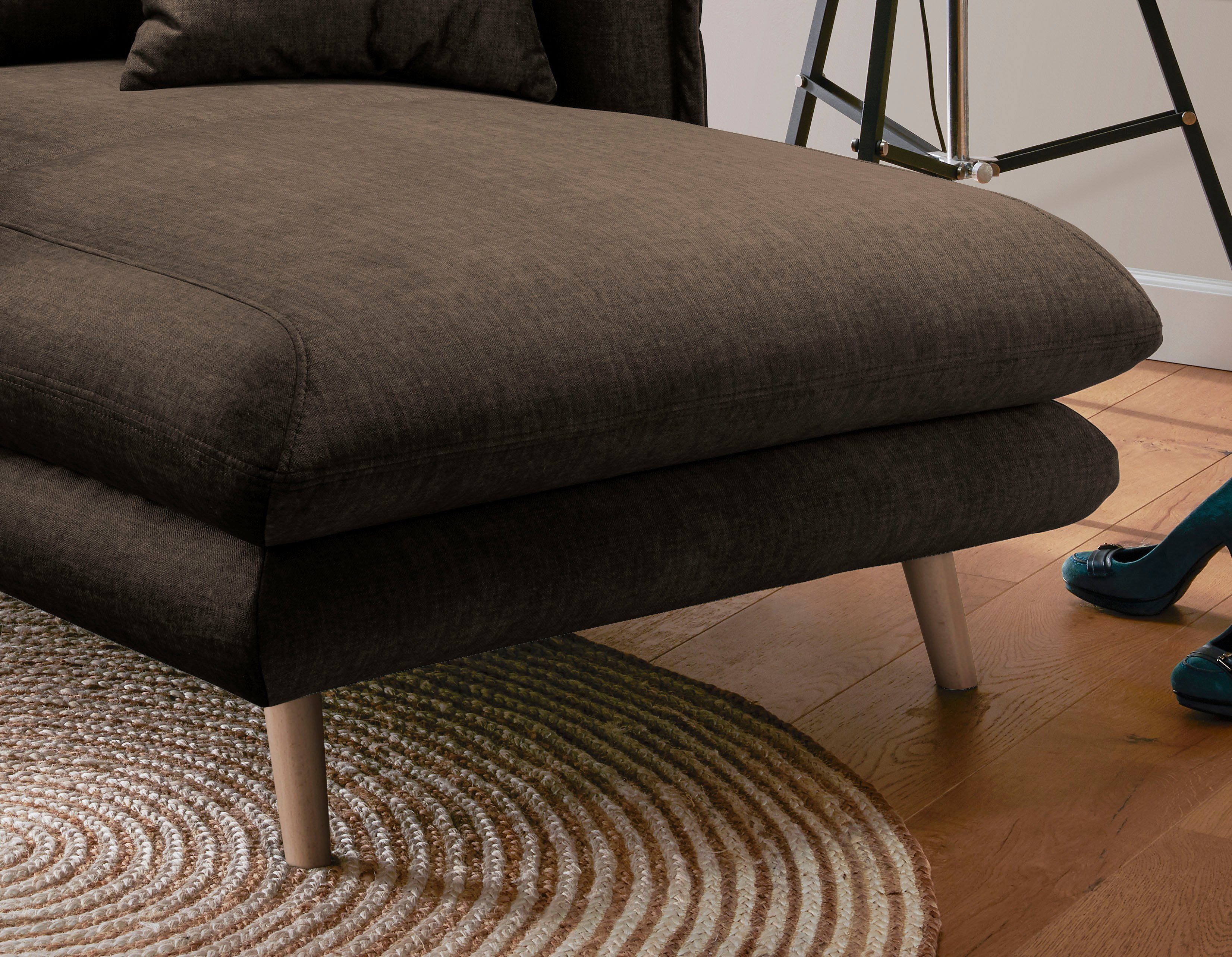 INOSIGN Loveseat LAZIO moderne fauteuil met een comfortabele bekleding, 2 stuks decoratieve sierkussens