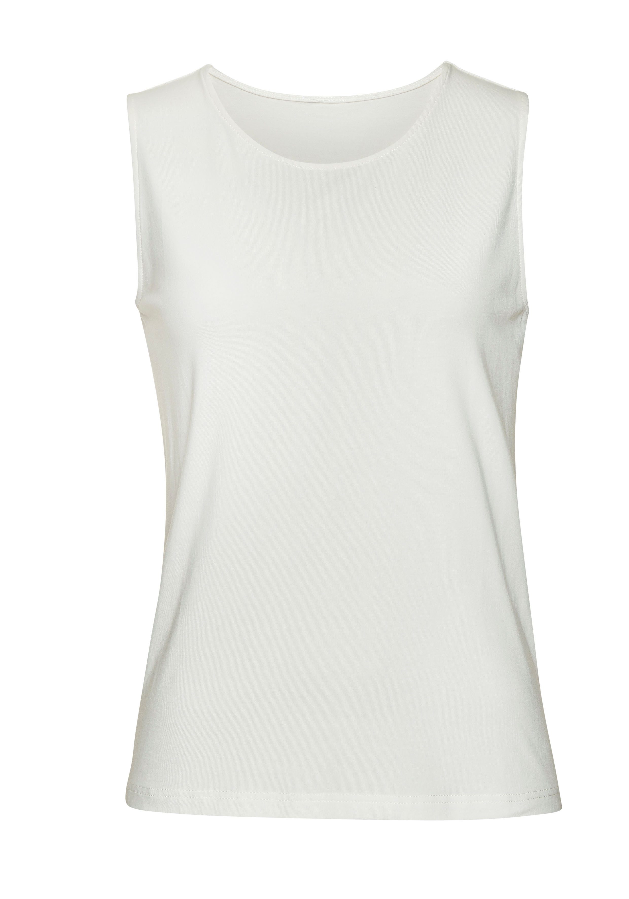 Lascana Tanktop Van elastische katoen-modal kwaliteit (Set van 2)