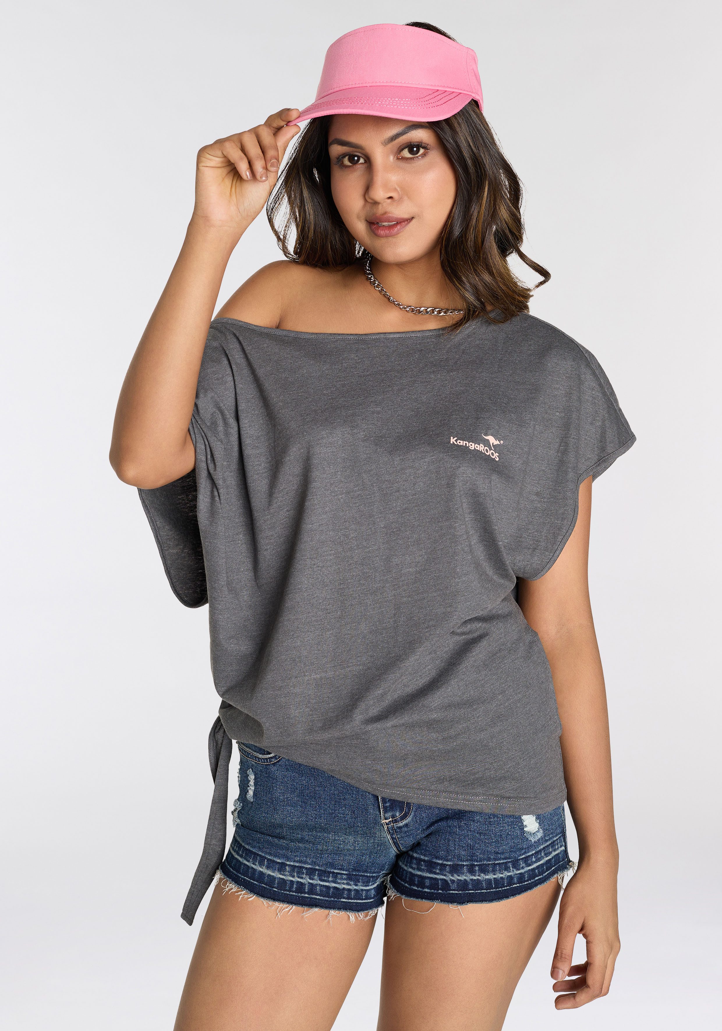 KangaROOS Zomerjurk Set shirt jurk met bloemen (set, 2-delig, Met T-shirt)