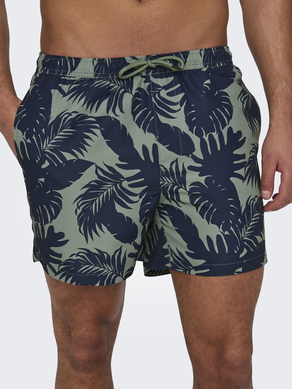 ONLY & SONS Zwemshort ONSTED LIFE SWIM SHORT FLOWER AOP 2