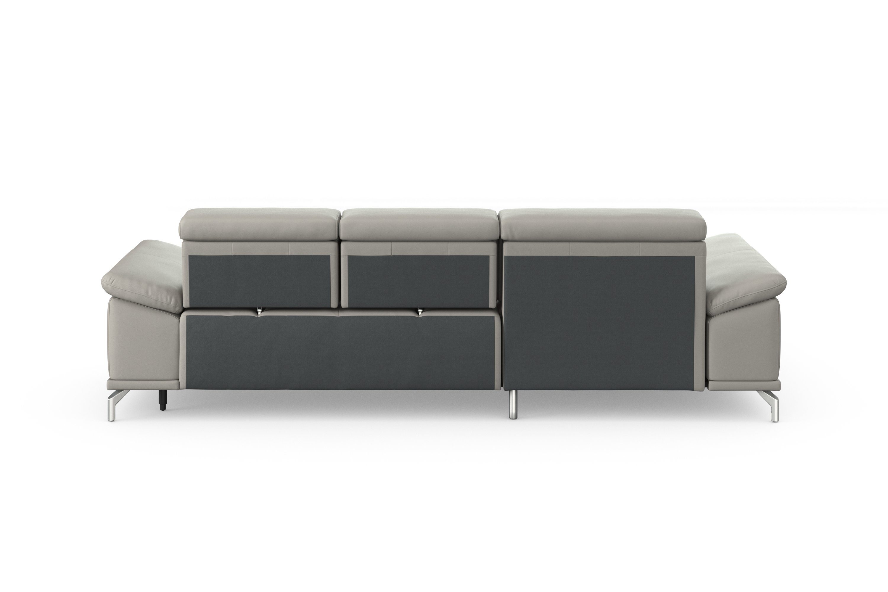 sit&more Hoekbank Cabrio L-vorm, met zitdiepteverstelling, arm- en hoofdsteunverstelling