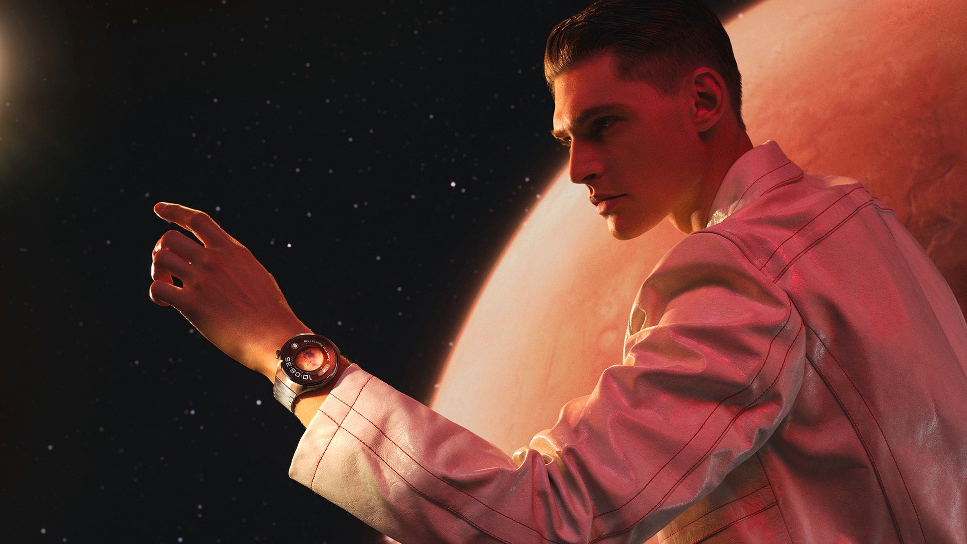 Huawei Smartwatch Watch 4 Pro, 3,8 cm (1,5 inch) AMOLED-Display esim en lte, spo2, valdetectie, one touch health