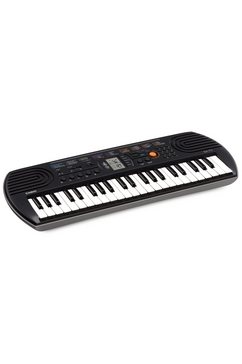 casio keyboard sa77 mini-keyboard met praktisch lcd-scherm grijs