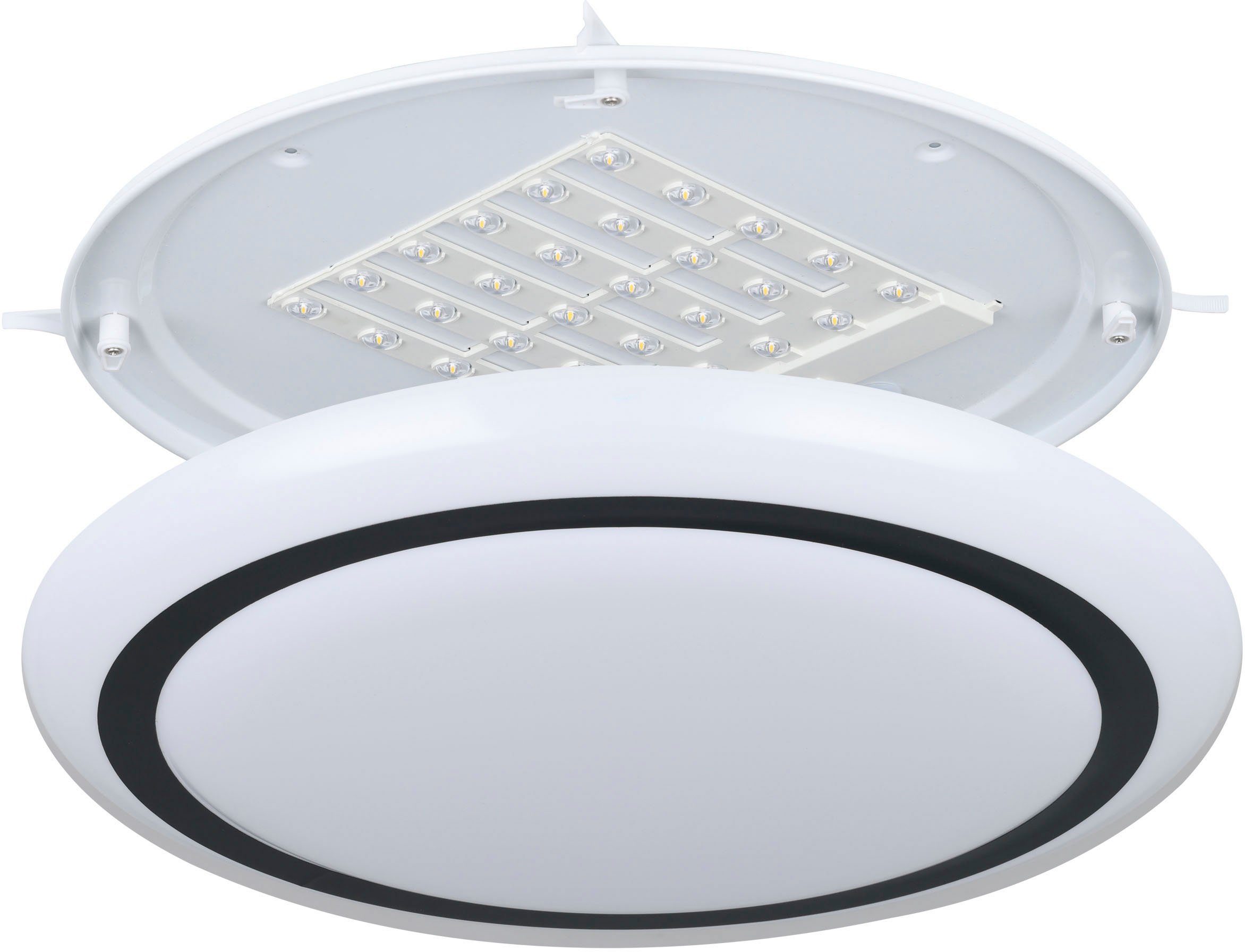 EGLO Plafondlamp CAPASSO Plafondlamp in wit van staal - 19,5W - warmwit (1 stuk)