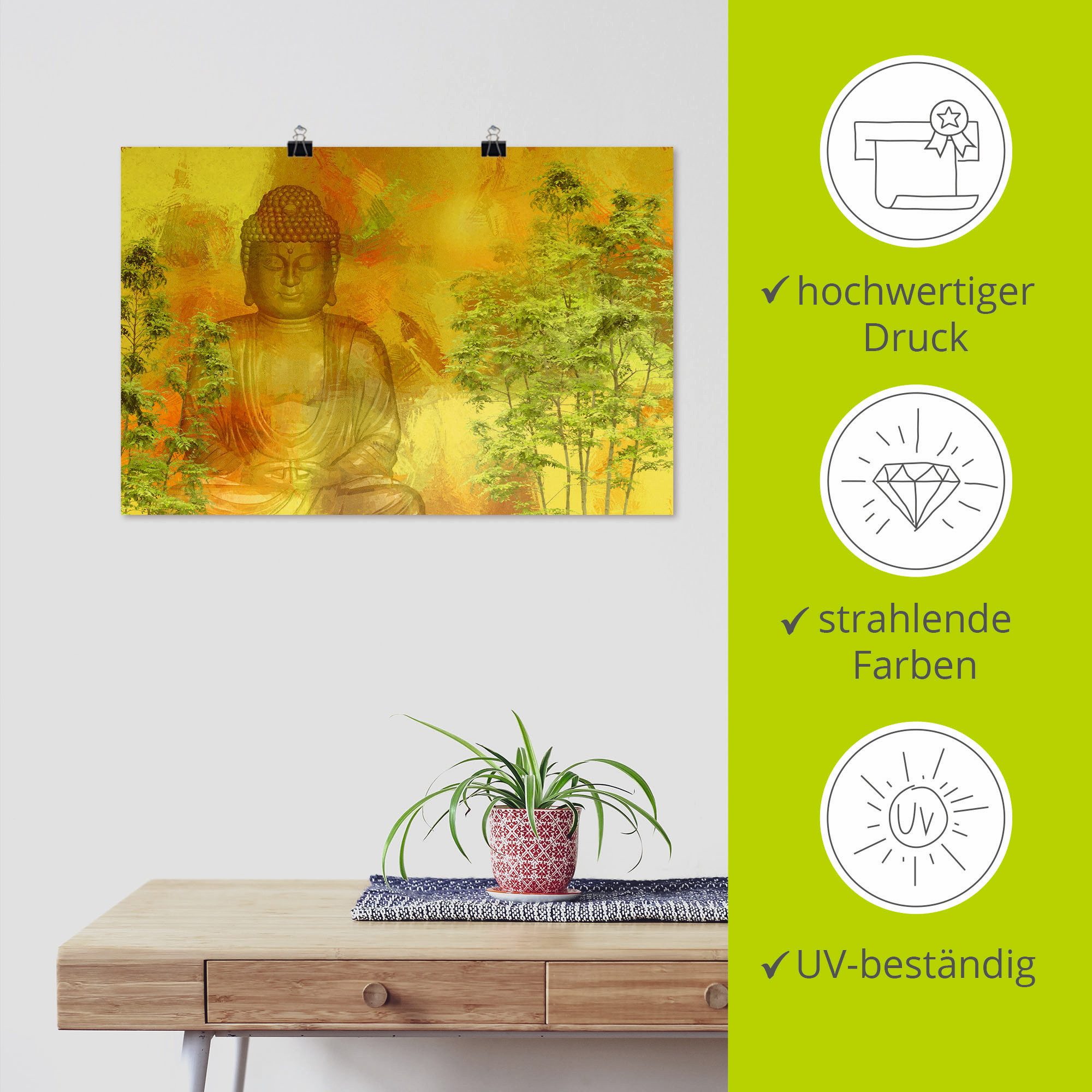 Artland Artprint Kracht verzamelen als artprint van aluminium, artprint voor buiten, artprint op linnen, poster in verschillende maten. maten