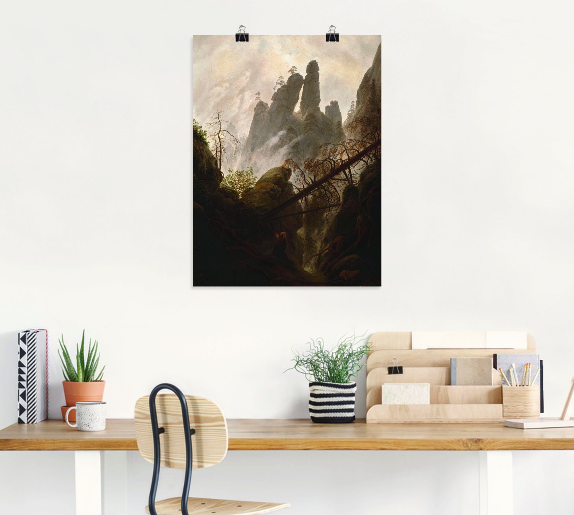 Artland Artprint Rotskloof, 1822/23 als artprint op linnen, muursticker of poster in verschillende maten